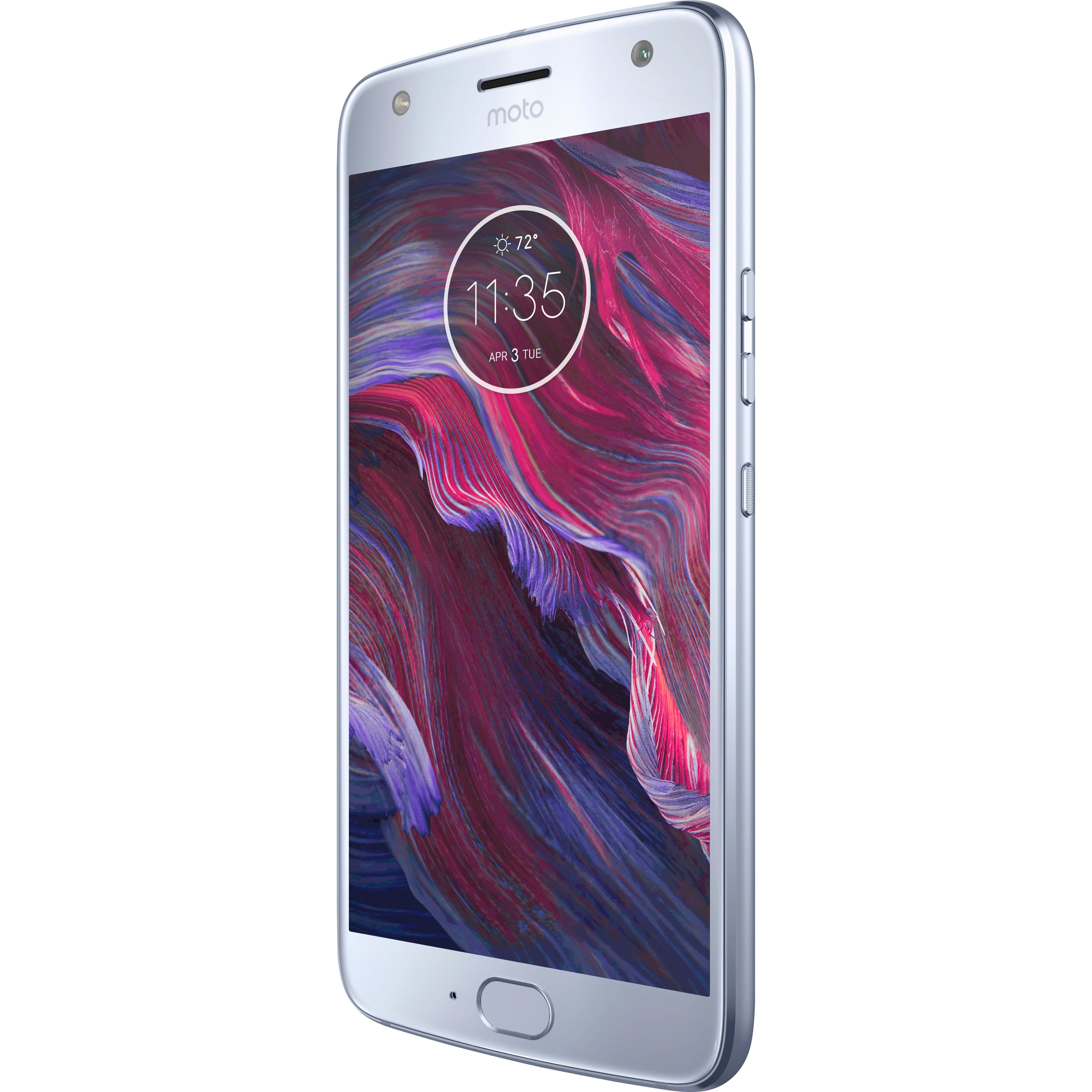 Motorola Moto X 4th Gen Unlocked Smartphone - 32GB Storage, Sterling Blue | Perfect for Work, Travel & Everyday Use