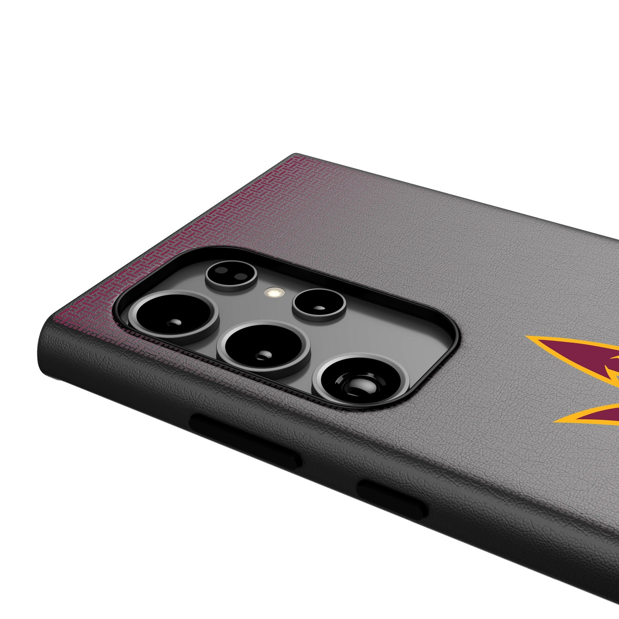 Arizona State University Sun Devils Linen MagSafe Compatible Phone Case for Samsung Galaxy - Perfect for Game Days, Campus Life & School Spirit
