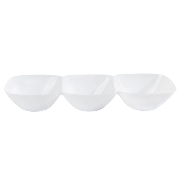 PetitWare 3-Section Divided Bowls Set of 6 | BPA-Free Plastic Serving Dishes for Kids, Adults & Pets | Perfect for Meal Prep, Snacks, Feeding Pets & Portion Control