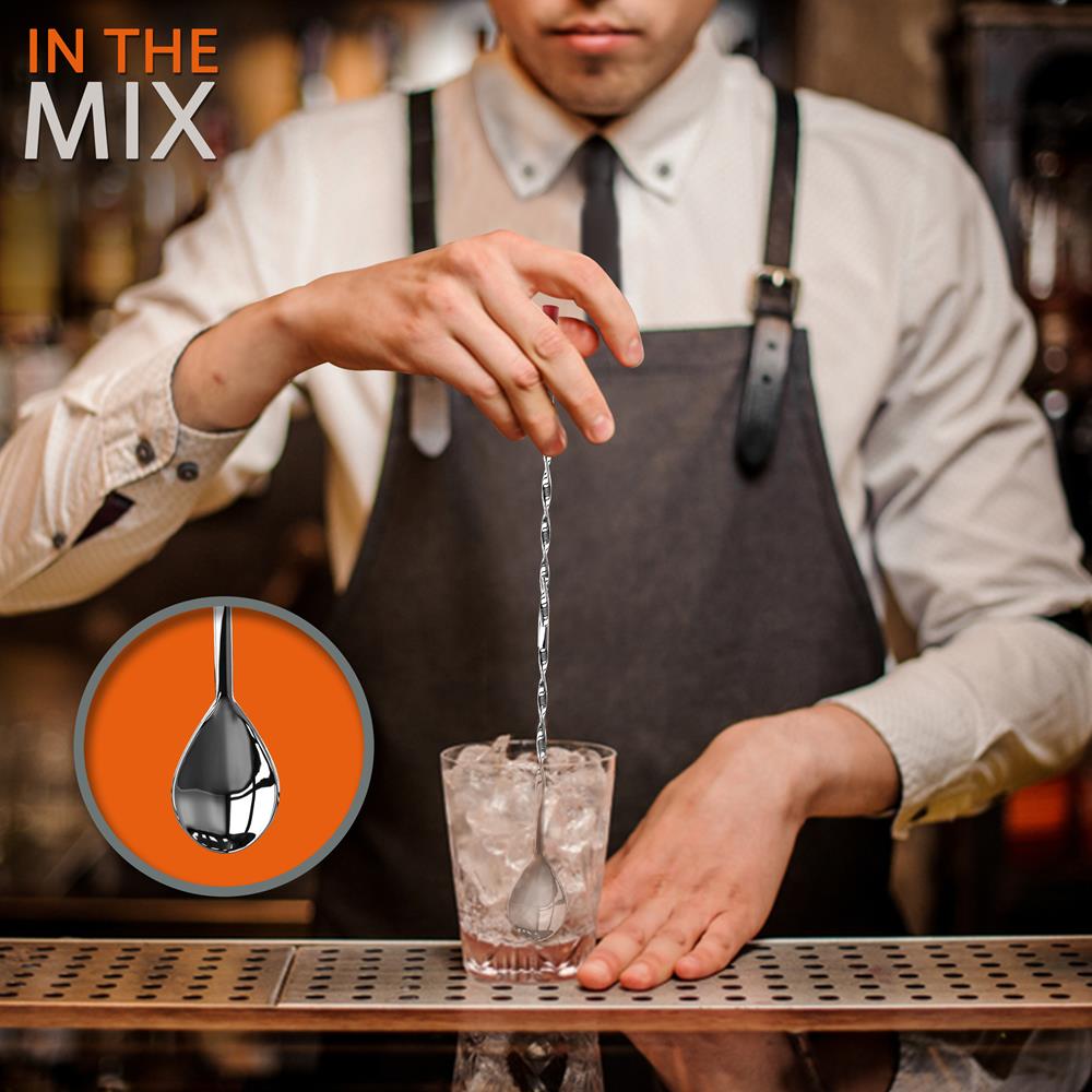 15-Piece Professional Bartender Set - Stainless Steel Cocktail Mixing Kit for Home Bar, Parties & Mixology | Shaker, Jigger, Strainer & More