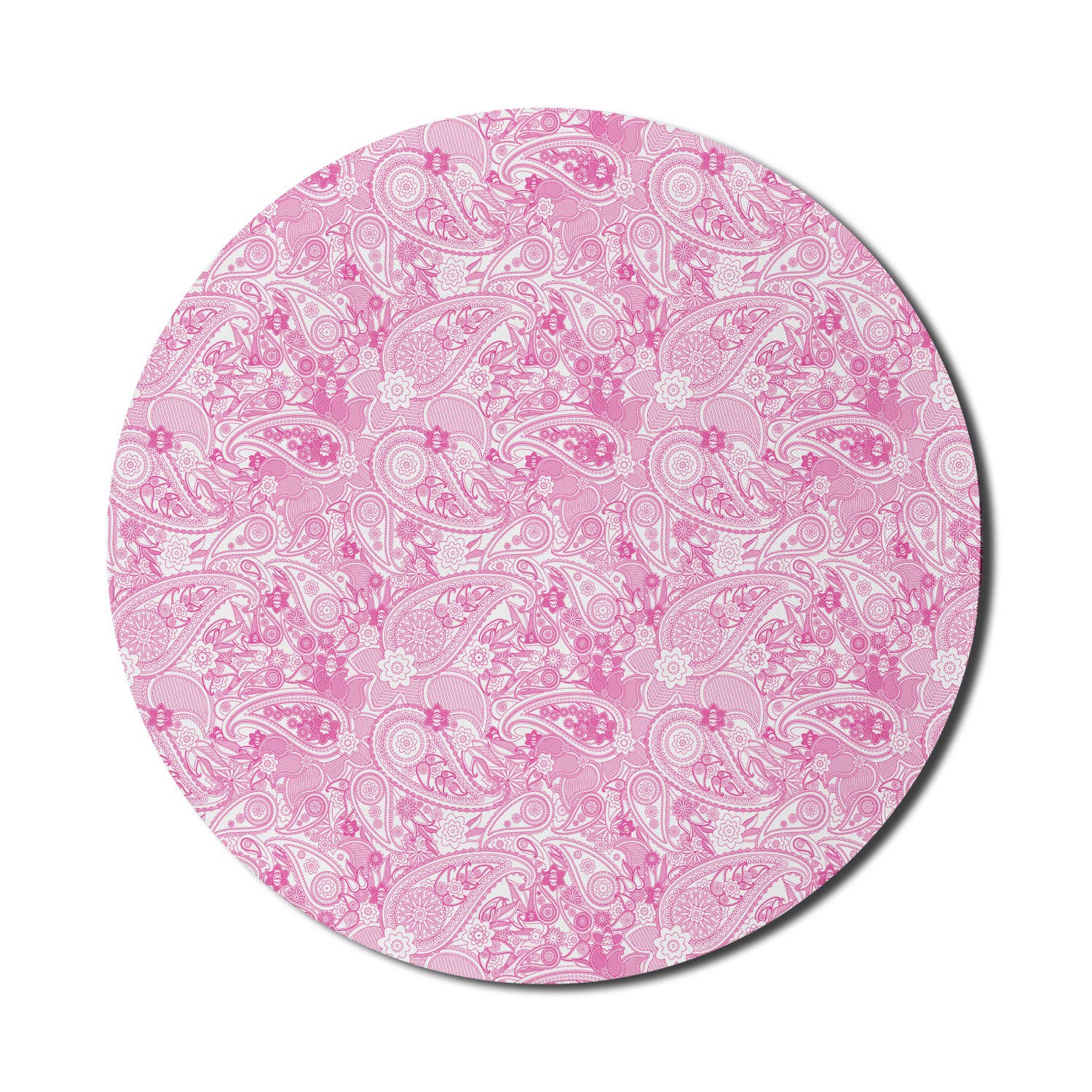 Ambesonne Round Non-Slip Gaming Mouse Pad - 8