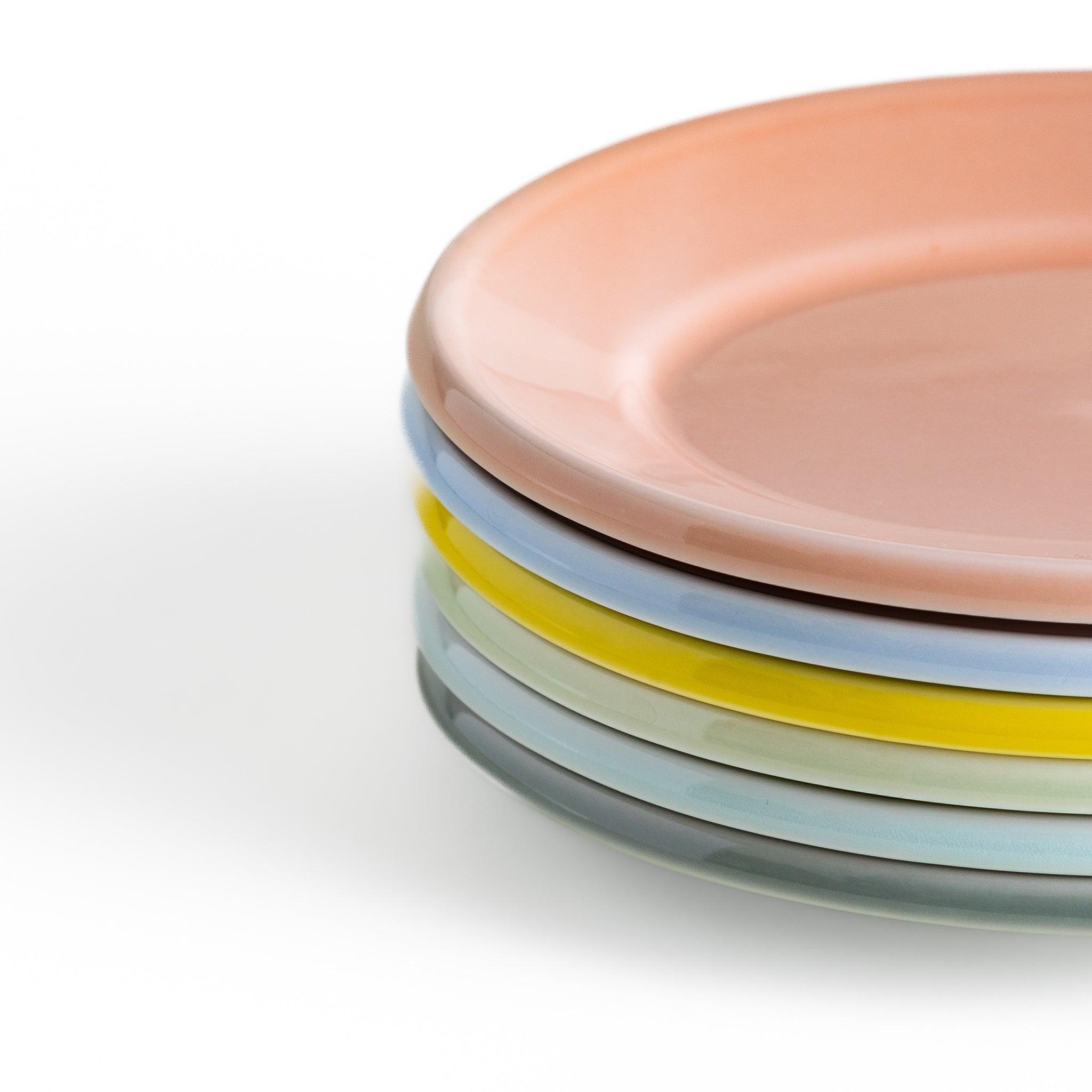 Pastel Serenity Oval Dessert Plate - Elegant Cake Serving Platter for Afternoon Tea, Wedding, and Party Decor - Perfect for Desserts, Appetizers, and Charcuterie Boards
