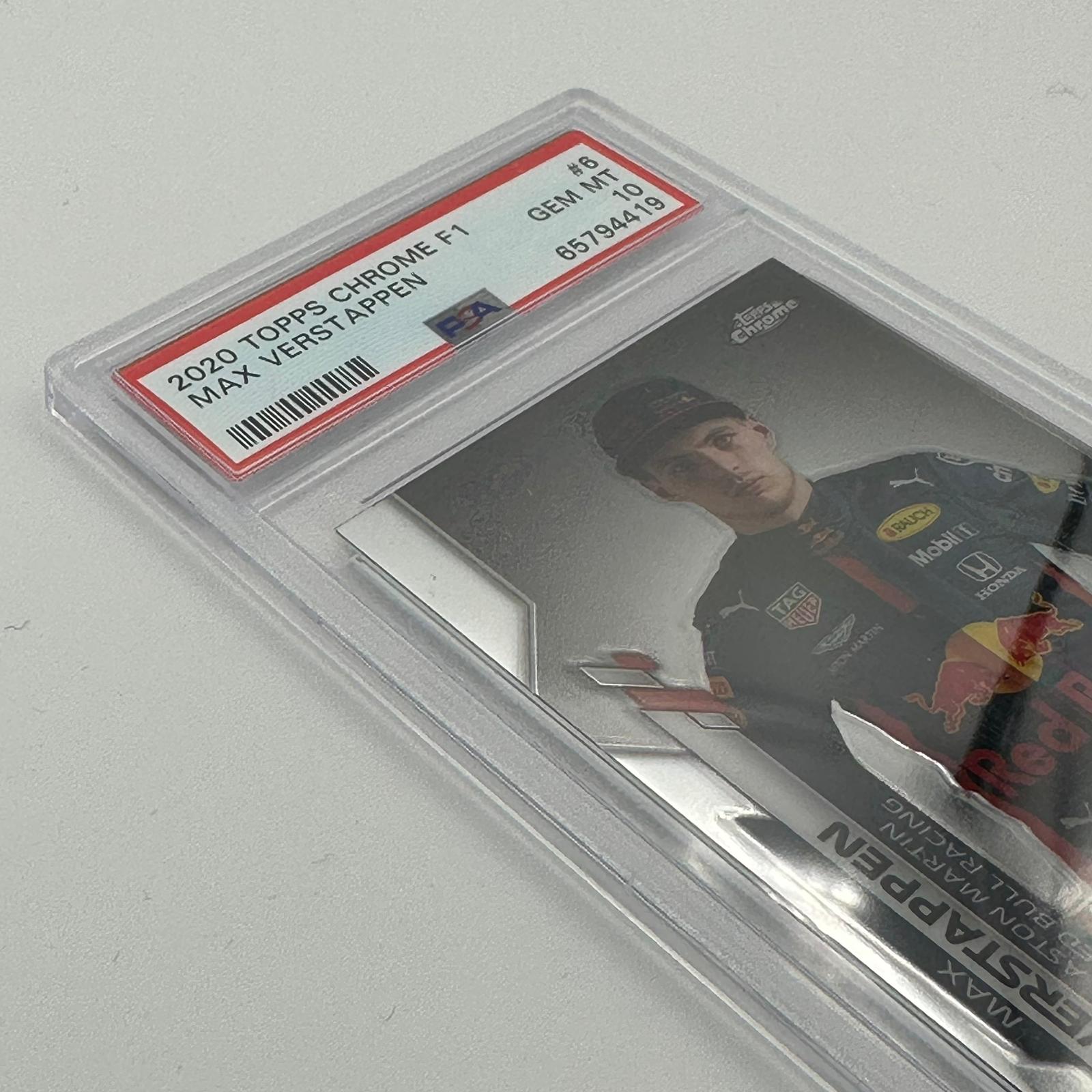 PSA 10 Graded Max Verstappen #6 Racing Card - Rare Collectible for F1 Fans & Sports Memorabilia Enthusiasts - Perfect for Display, Trading, and Investment