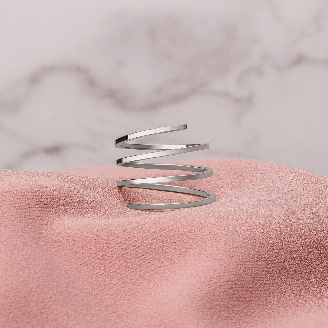 Custom Adjustable Twisted Square Bypass Ring Band - 14K Gold Filled, Rose Gold or Sterling Silver - Elegant Double Square Bypass Ring for Women - Perfect for Weddings, Anniversaries and Everyday Jewelry