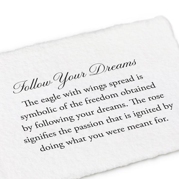Follow Your Dreams Talisman - Inspirational Jewelry for Motivation & Success | Perfect for Gifts, Daily Wear & Manifestation