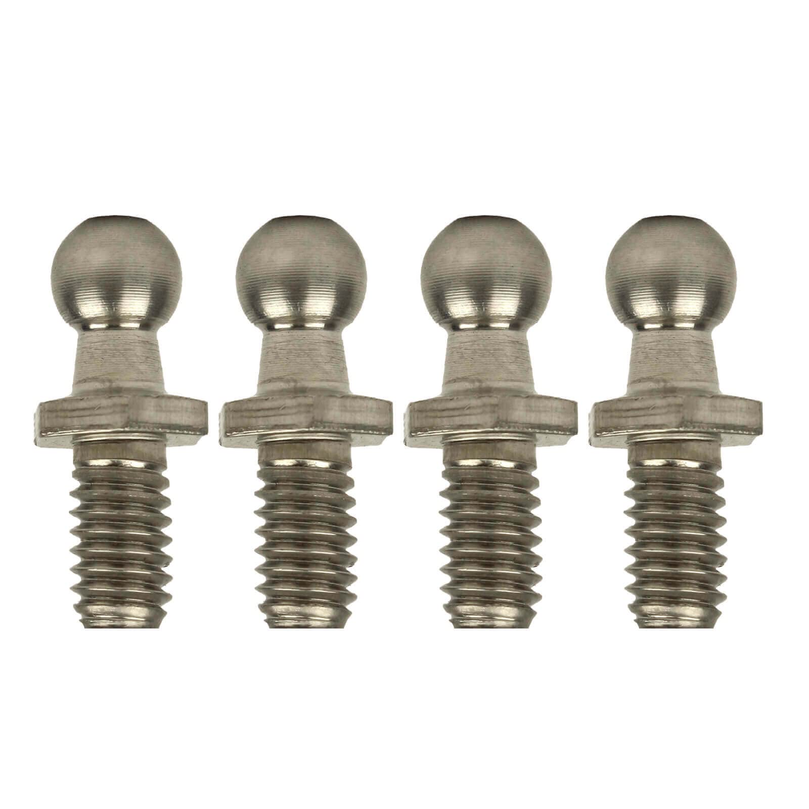 Lift Supports Depot 10mm Ball Studs (4 Pack) - 5/16 X 18 Thread, Zinc Plated for Shocks & Struts - Perfect for Automotive Lift Supports, Hood Struts, and Tailgate Applications