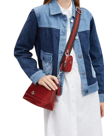 Coach Ellis Shoulder Bag for Women - Genuine Leather Crossbody Purse with Adjustable Strap - Perfect for Work, Travel & Everyday Use