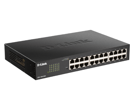 D-Link DGS-1100-24V2 24-Port Gigabit Smart Managed Switch - Layer 2 Network Switch with QoS, VLAN & Energy Saving - Ideal for Small Business & Home Office Networks
