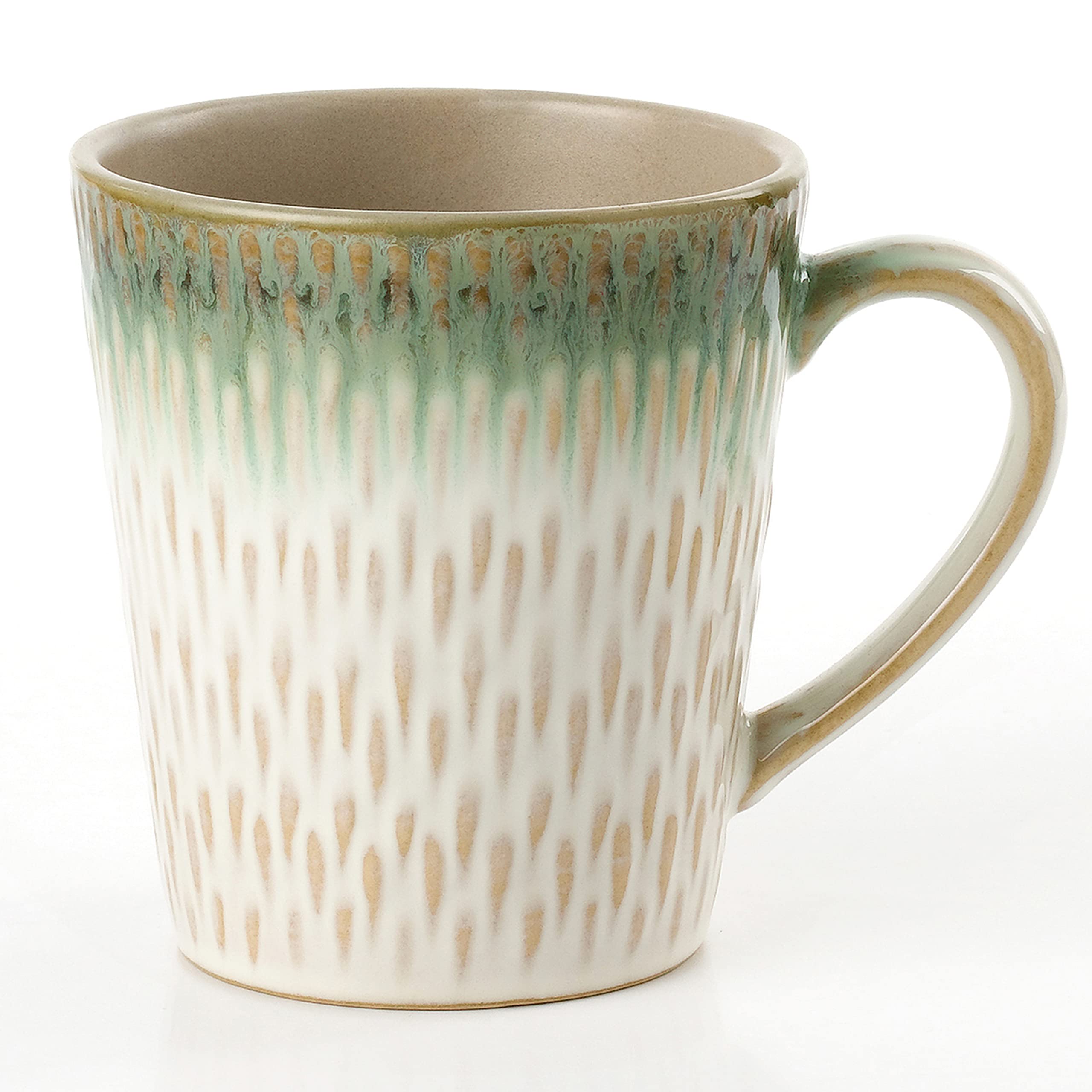 Elegant Modern Stoneware Scroll Dinnerware Set - 16-Piece Green Drop Collection for Parties, Events & Holiday Entertaining | Durable Dishware for Formal Dining, Wedding Receptions & Family Gatherings