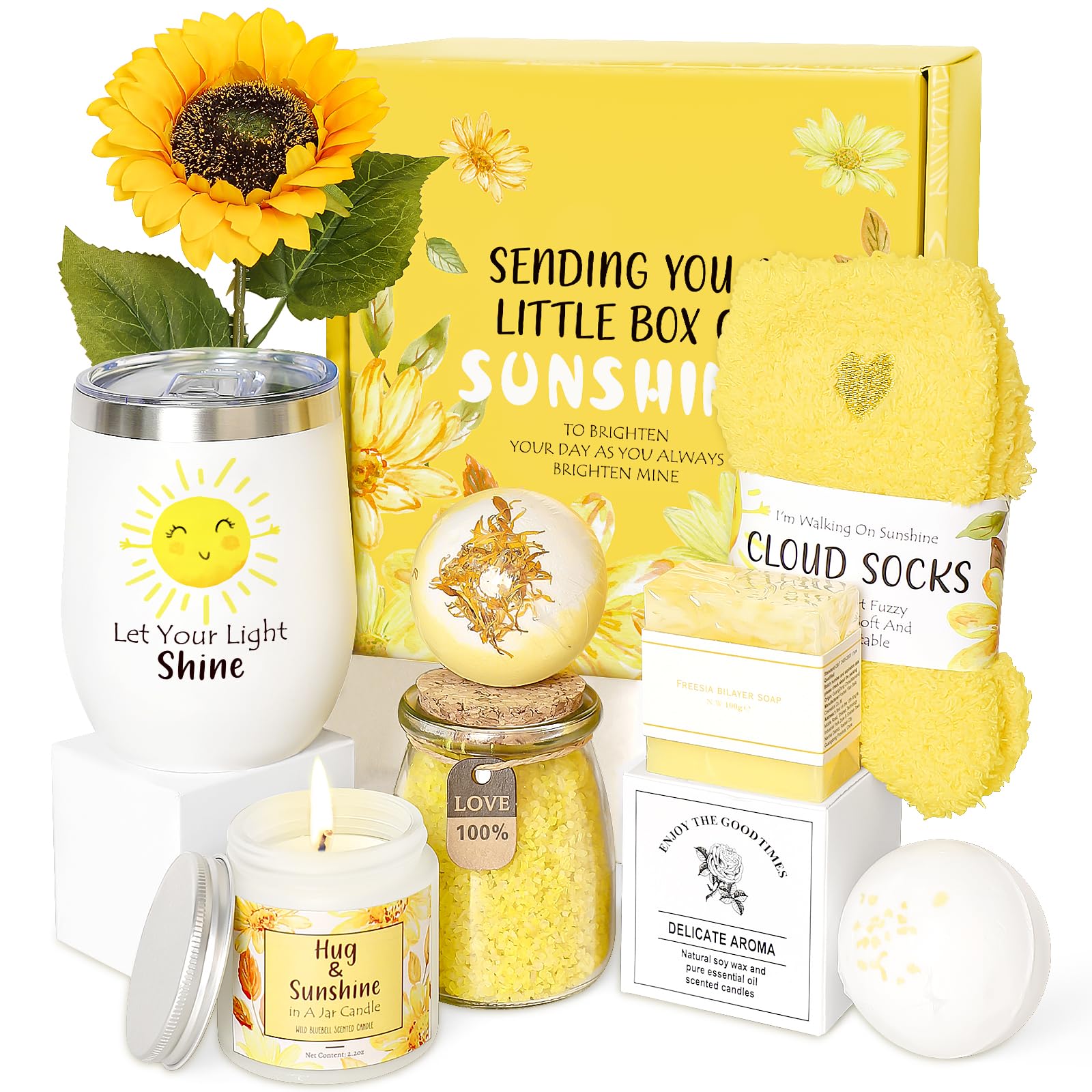 Relaxing Spa Gift Basket for Women - Unique Self Care Birthday, Christmas & Get Well Soon Gifts for Her - Bestie, Sister, Mom - Perfect for Stress Relief & Pampering at Home