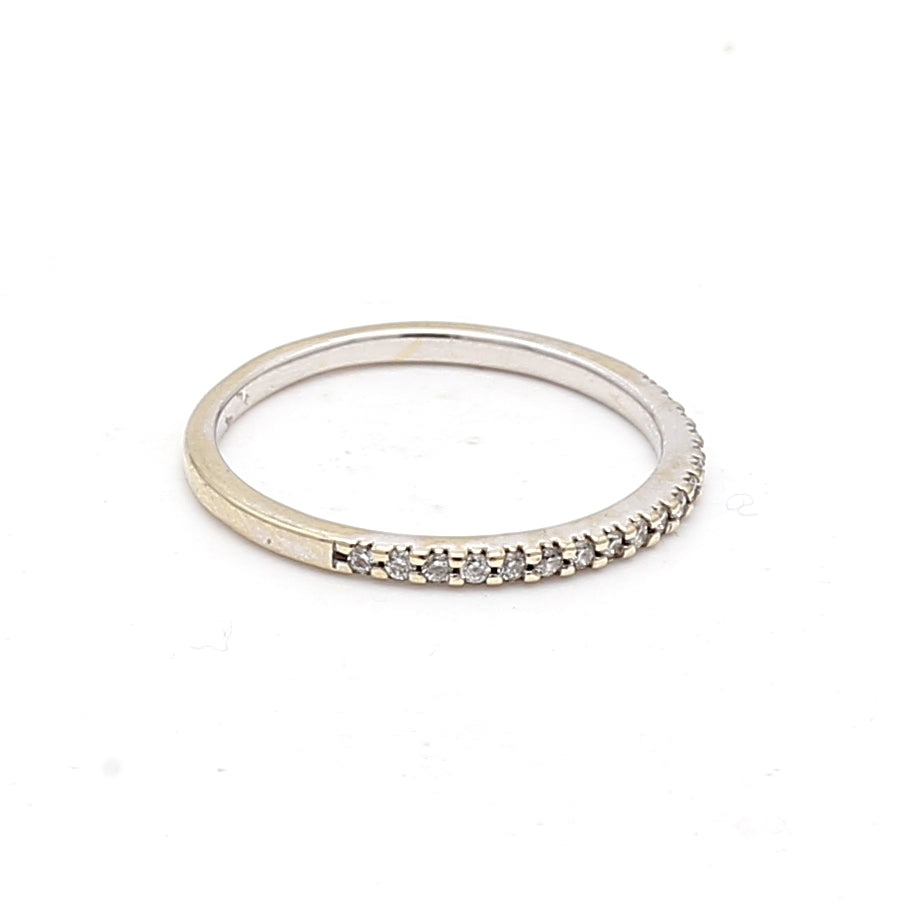 0.13 Carat Round Brilliant I SI1 Diamond 14K White Gold Wedding Band Ring for Women - Perfect for Engagement, Anniversary & Bridal Jewelry Gifts