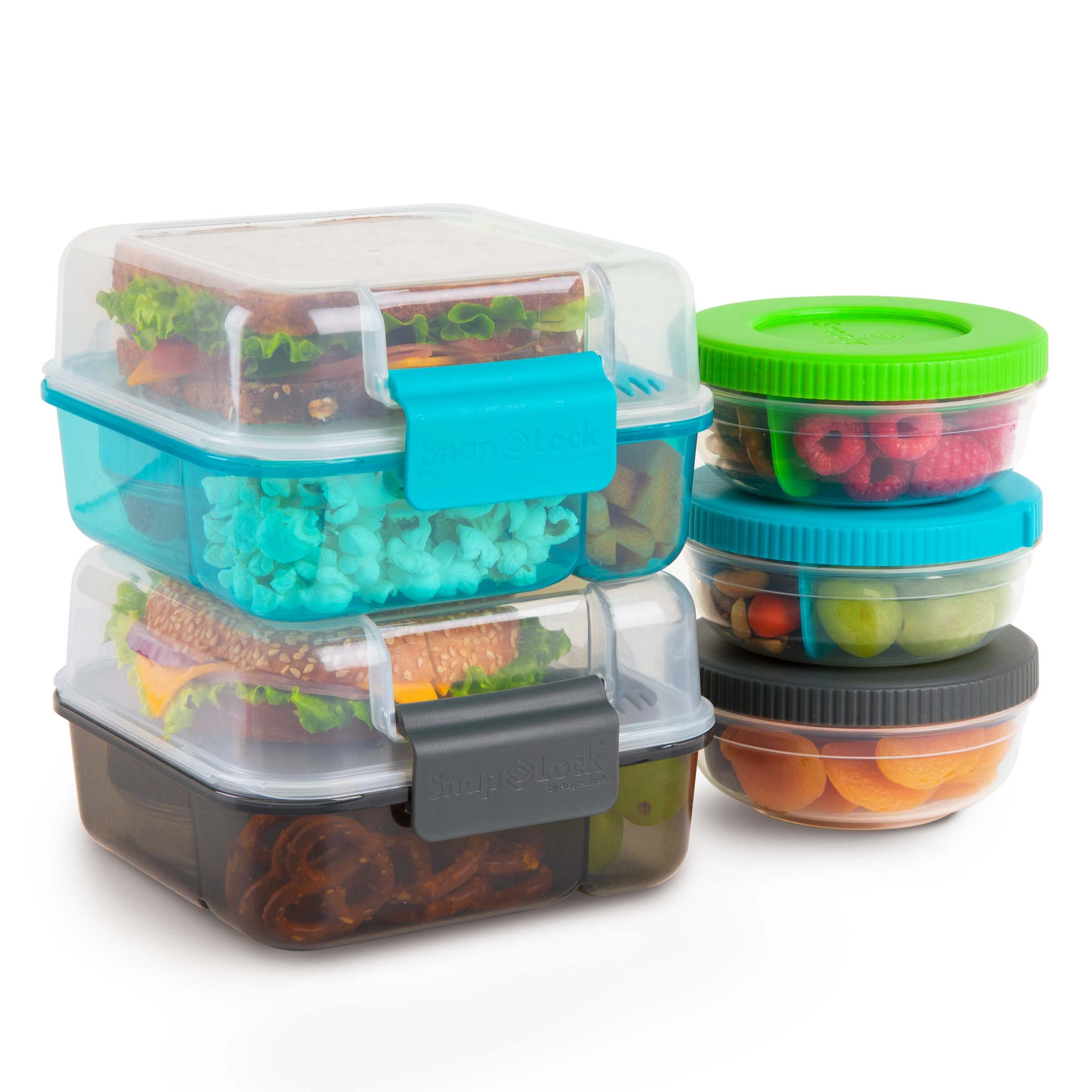 SnapLock 14-Piece BPA-Free Lunch Container Set | Leakproof Food Storage Containers for School, Office & Meal Prep | Microwave & Dishwasher Safe