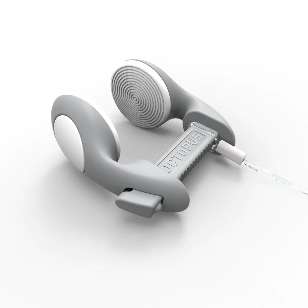 Octopus Freediving Nose Clip - Classic Grey for Snorkeling, Scuba Diving & Underwater Photography | Comfortable Anti-Leak Design