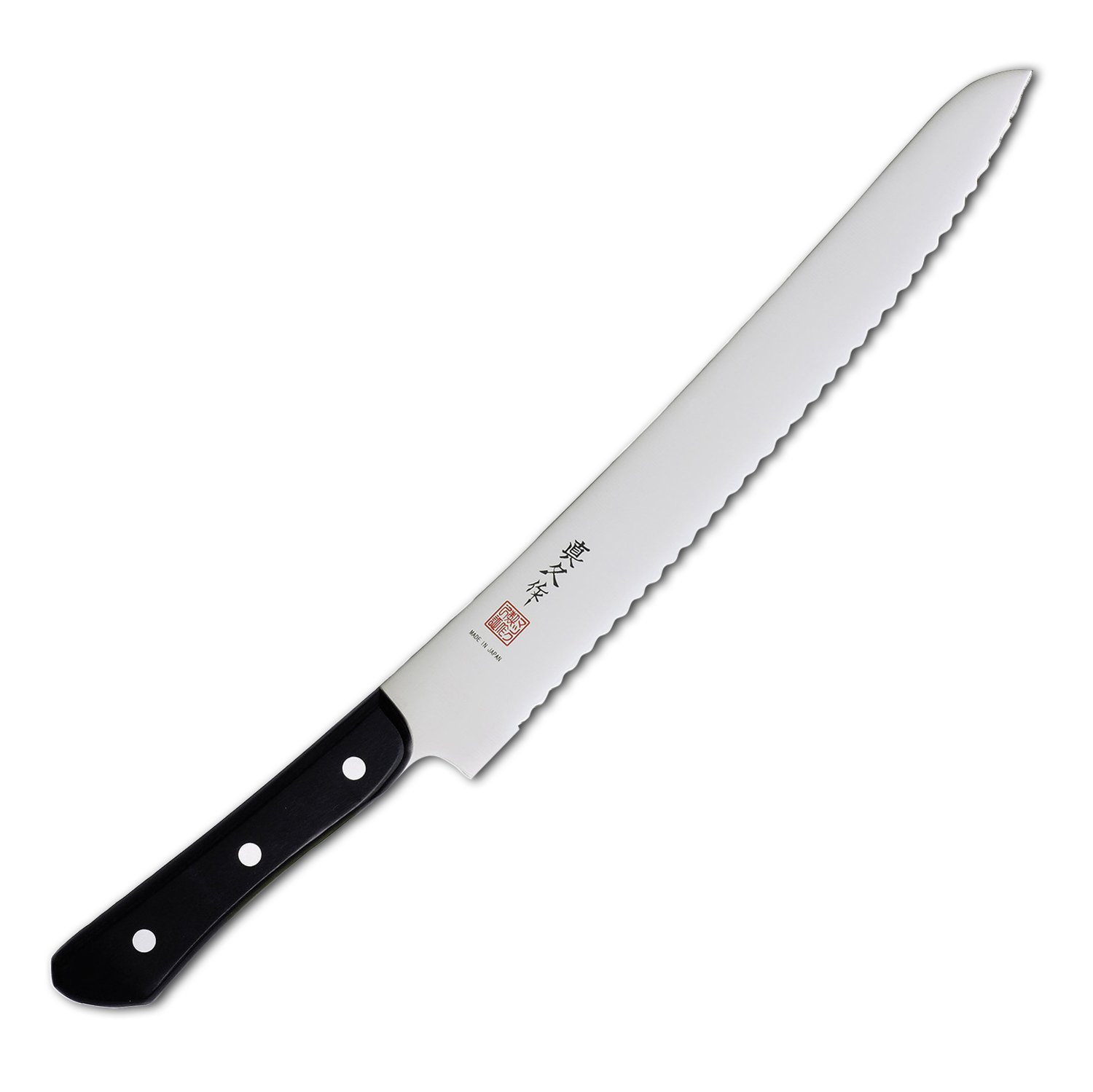 Premium Stainless Steel Mac Bread Knife - Ultra Sharp Serrated Blade for Slicing Bread, Baguettes & Pastries - Perfect for Bakeries, Home Kitchens & Gourmet Cooking