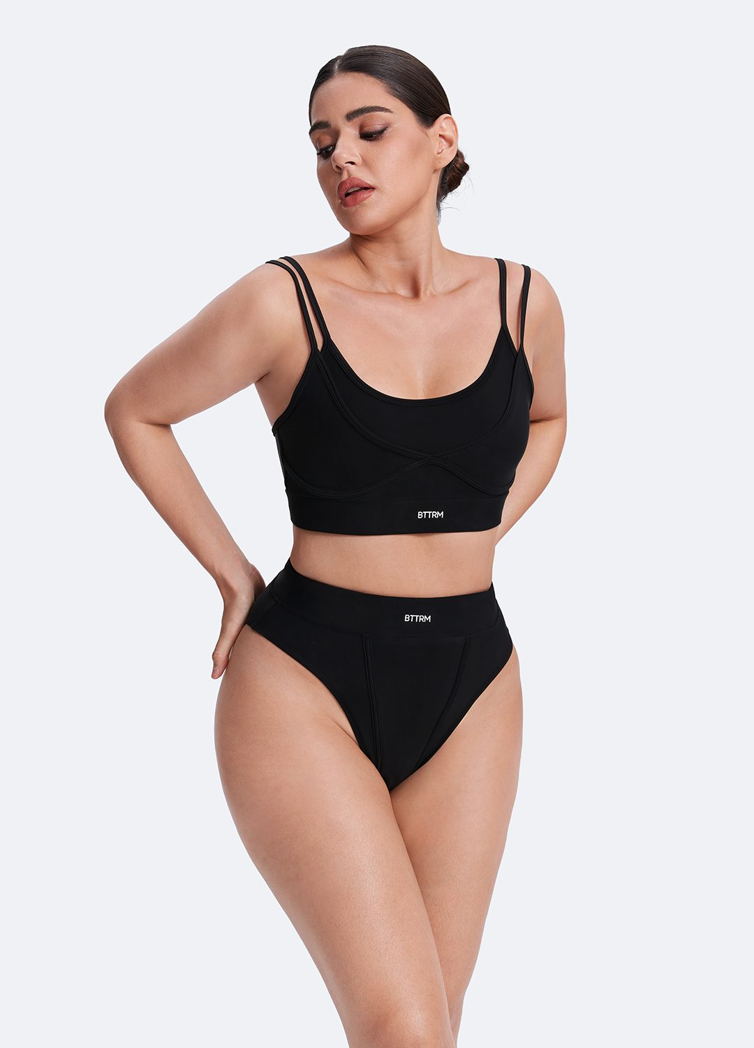 Comfortable Double Strap Cotton Bralette for Women - Wireless Soft Support Bra for Yoga, Lounge & Everyday Wear