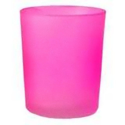 10 Pack Pink Frosted Glass Votive Tealight Candle Holders - Elegant Wedding Centerpieces, Christmas Party Decor, Bridal Shower & Valentine's Day Event Decorations - Perfect for Romantic Dinners, Holiday Tablescapes & Home Decor