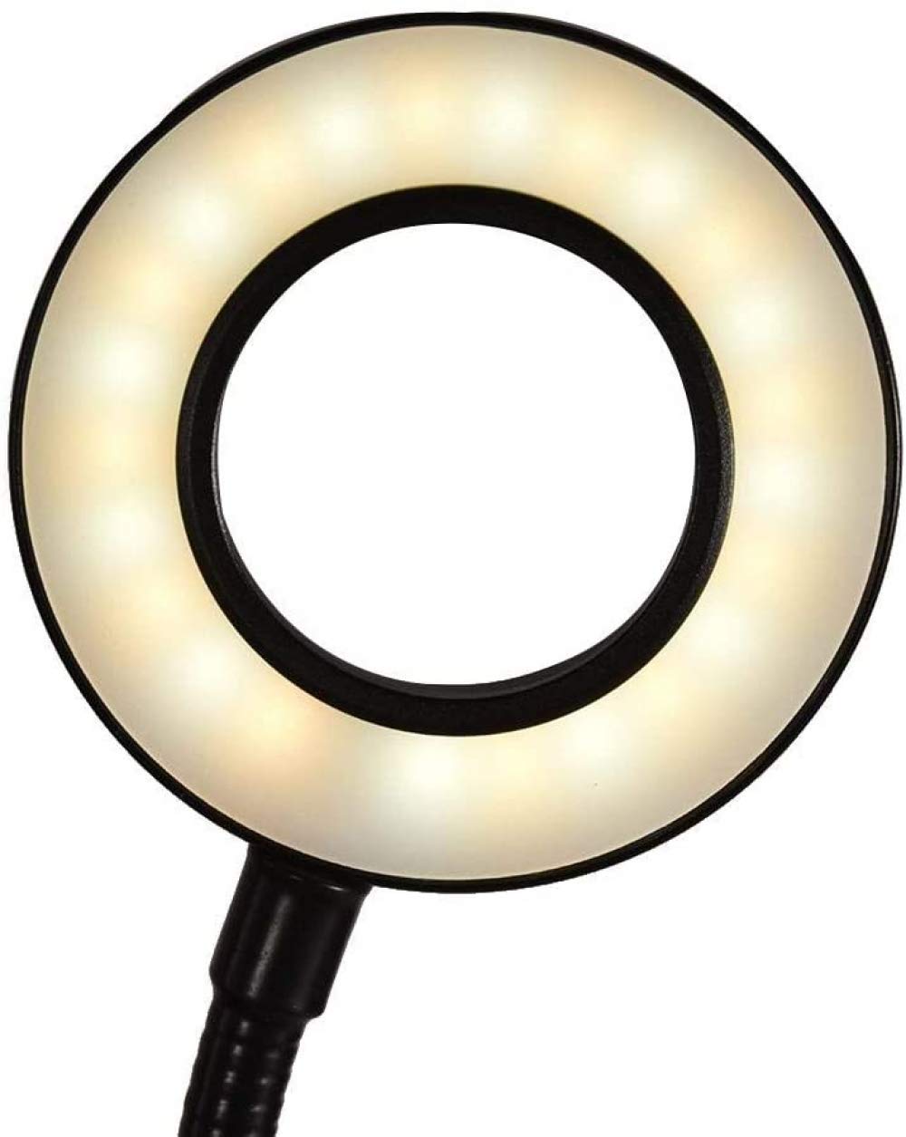 360° Rotating LED Ring Light with Stand - Selfie Spotlight & Desktop Fill Light for Smartphone, Perfect for Live Streaming, YouTube Videos & Makeup Lighting