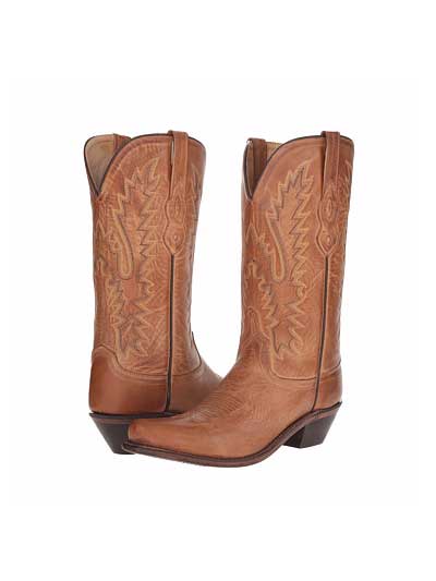 Old West LF1529 Women's Size 12 Fashion Snip Toe Cowgirl Boots in Tan - Perfect for Western Rodeo, Country Dancing & Casual Outfits