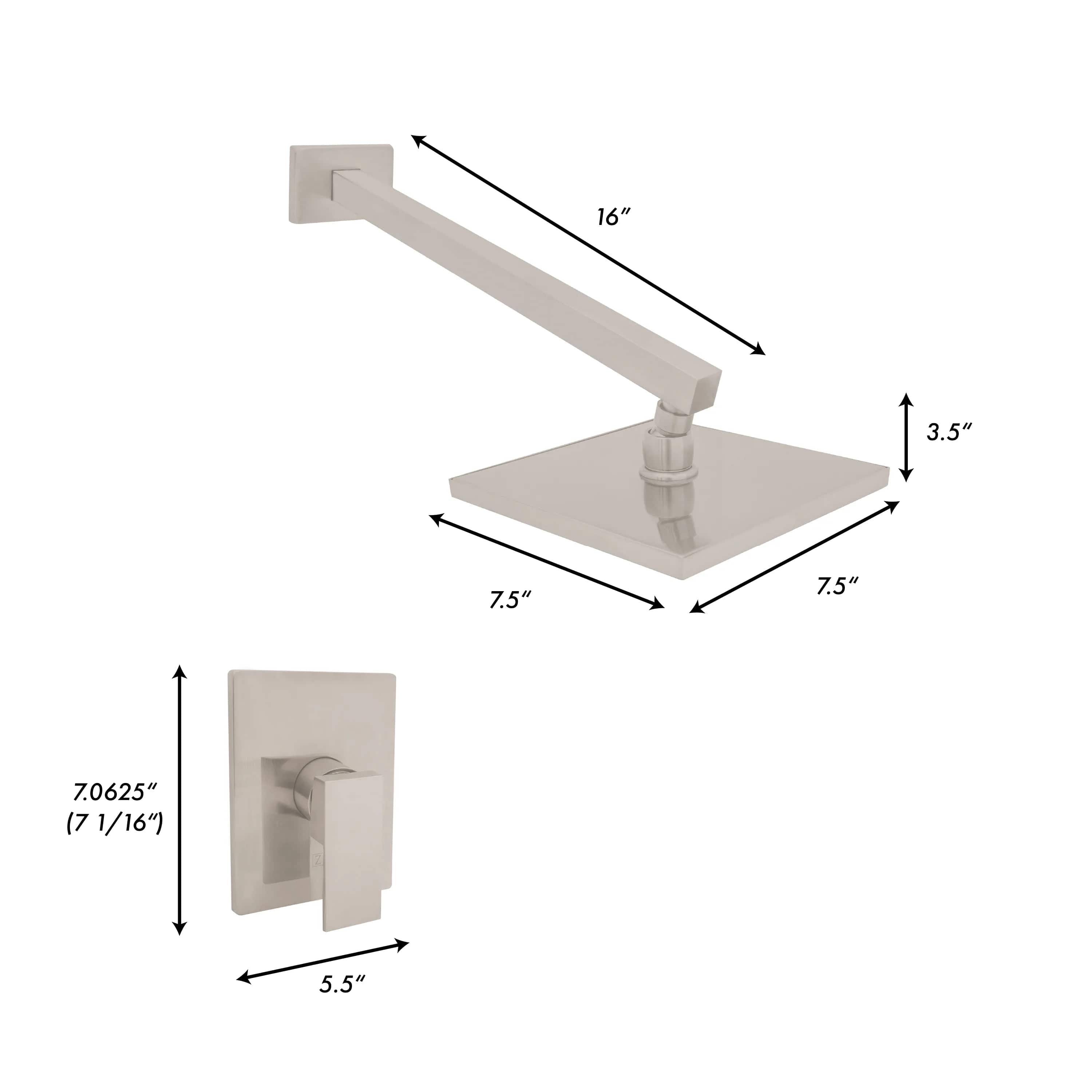 ZLINE Bliss Shower Faucet - Matte Black Modern Bathroom Fixture with High Pressure Handheld Shower Head - Perfect for Master Bathroom Renovation and Spa-Like Shower Experience (BLS SHF PG)