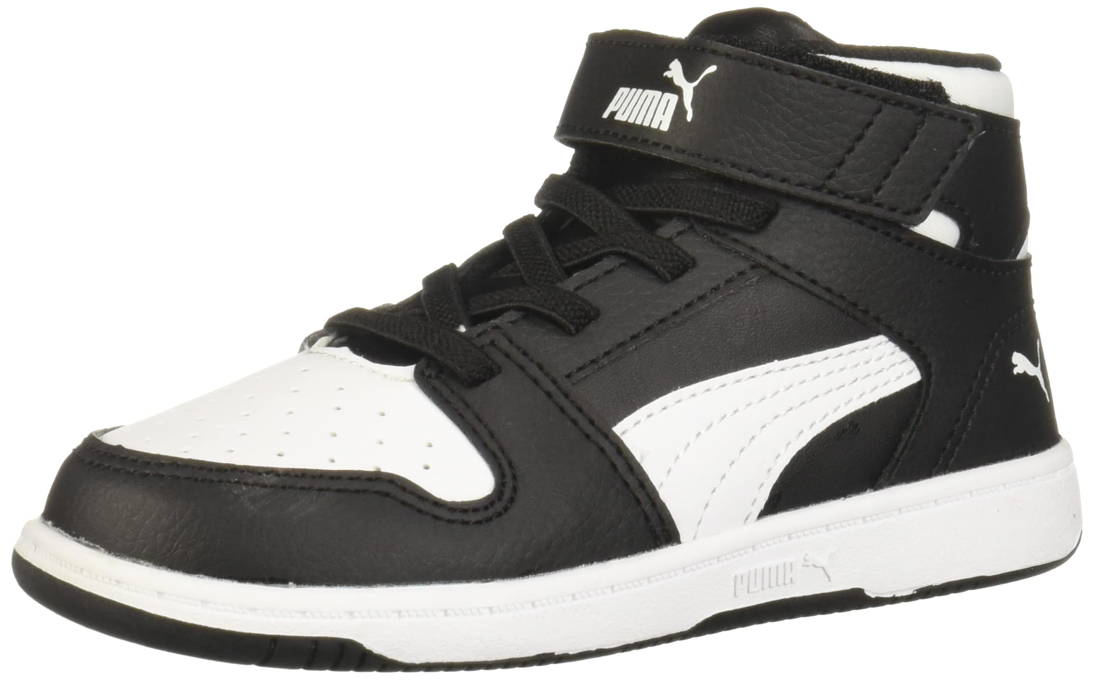 PUMA Men's Rebound Layup Velcro Sneakers - Lightweight Basketball Shoes for Men with Hook & Loop Closure - Perfect for Indoor Court, Streetwear & Casual Wear