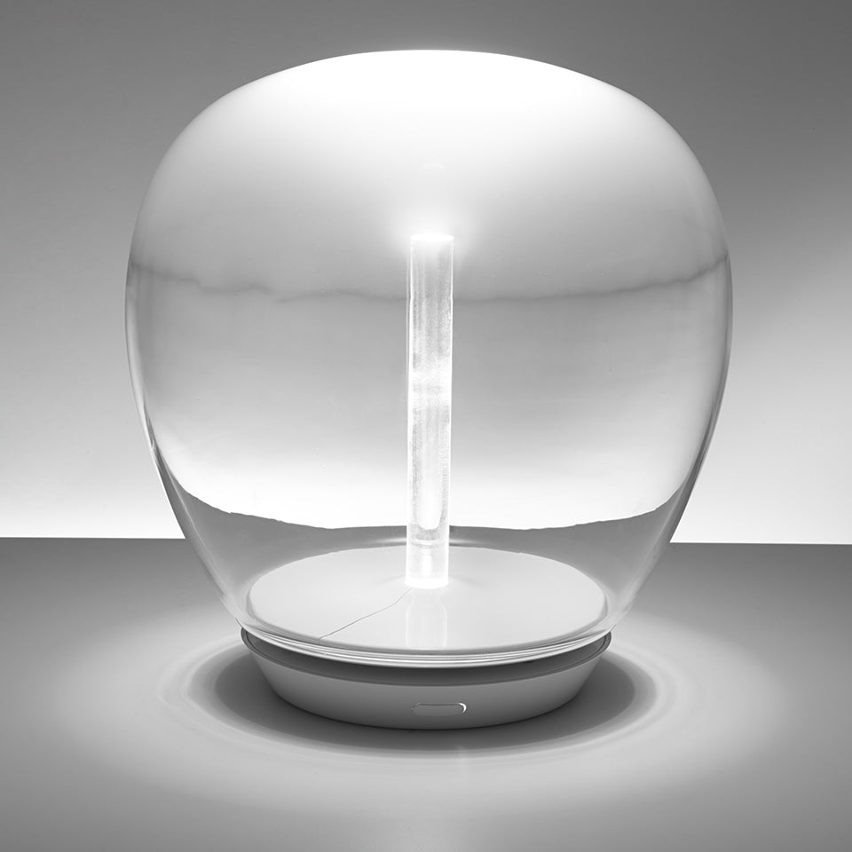 Empatia Modern LED Table Lamp - Adjustable Brightness, USB Charging Port, Night Light for Bedroom, Living Room & Office - Warm White & Cool White Light Modes