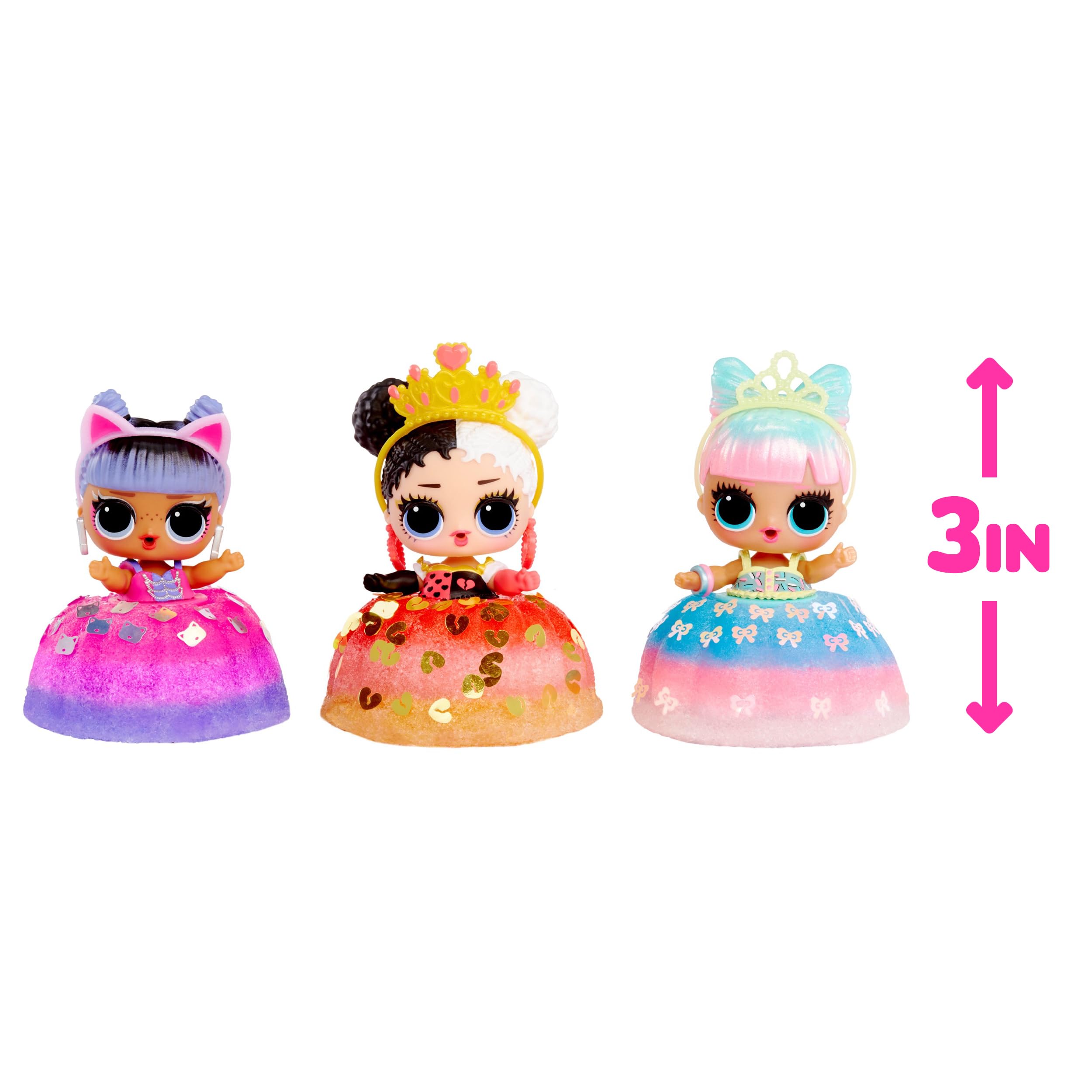 LOL Surprise Mix & Make Birthday Cake Tots - DIY Cake Dress Doll Set with Collectible Doll, Decorating Ingredients & Glitter Sprinkles - Creative Cake Making Toy for Girls Age 3+ - Perfect Birthday Gift & Pretend Play Activity