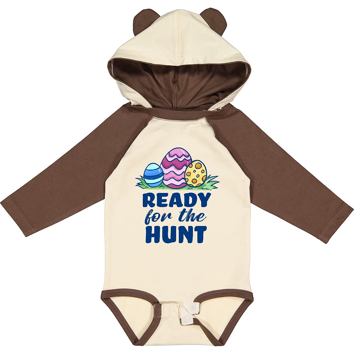 Easter Egg Hunt Pastel Baby Creeper - Long Sleeve Outfit for Spring