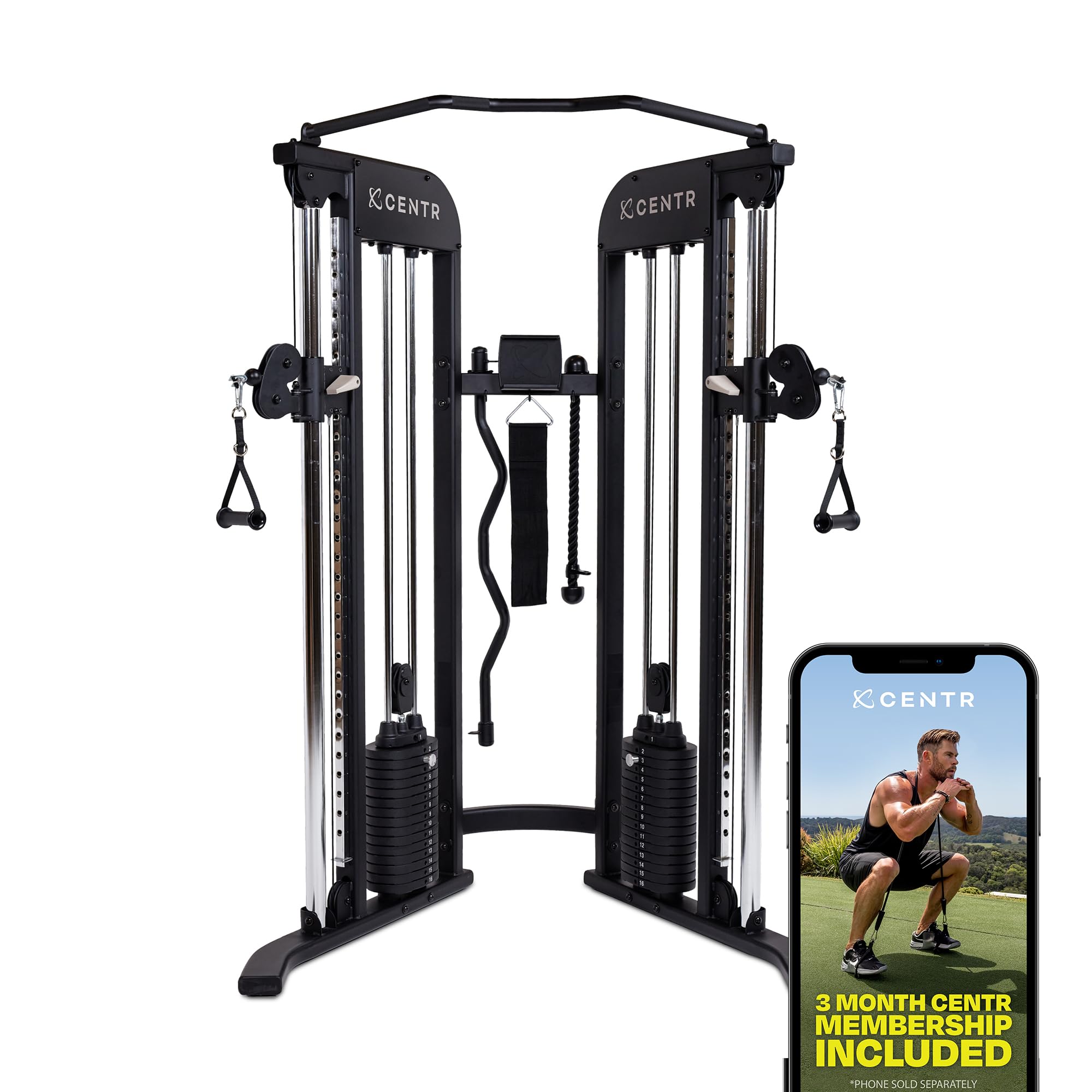 Best Home Gym Functional Trainer - Multifunctional Cable Machine System for Strength Training | Compact Full Body Workout Equipment | Perfect for Small Spaces & Home Fitness Routines