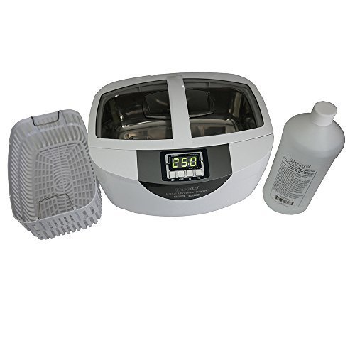 Professional Grade iSonic Ultrasonic Cleaner P4820-SPB25 - 25-min Timer, 1Qt Tank, Plastic Basket - Perfect for Brass Cleaning, Jewelry, Watches & Dental Tools - Home & Commercial Use