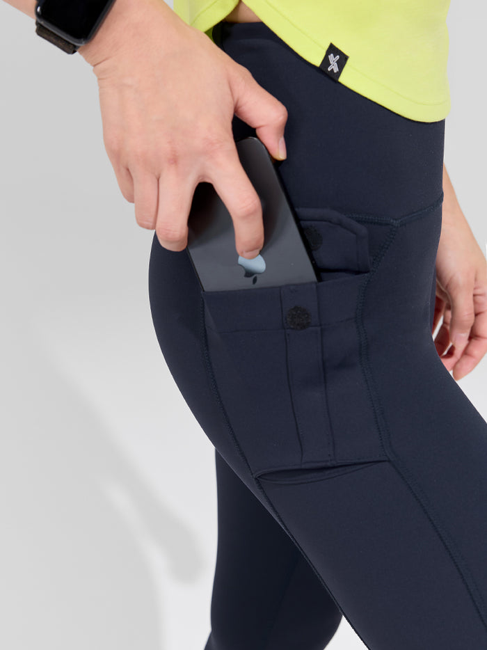 Black Label Signature 360N High Waist Pocket Leggings for Women - Yoga, Running & Workout - Comfortable Stretchy Athletic Tights with Side Pockets