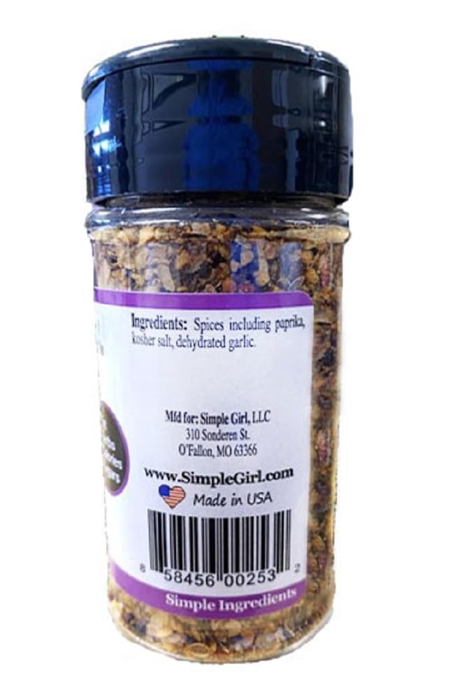 Simple Girl All Natural Steak Seasoning - Premium Gourmet Spice Blend for Grilling, BBQ & Cooking - Perfect for Steaks, Burgers & Meat Dishes