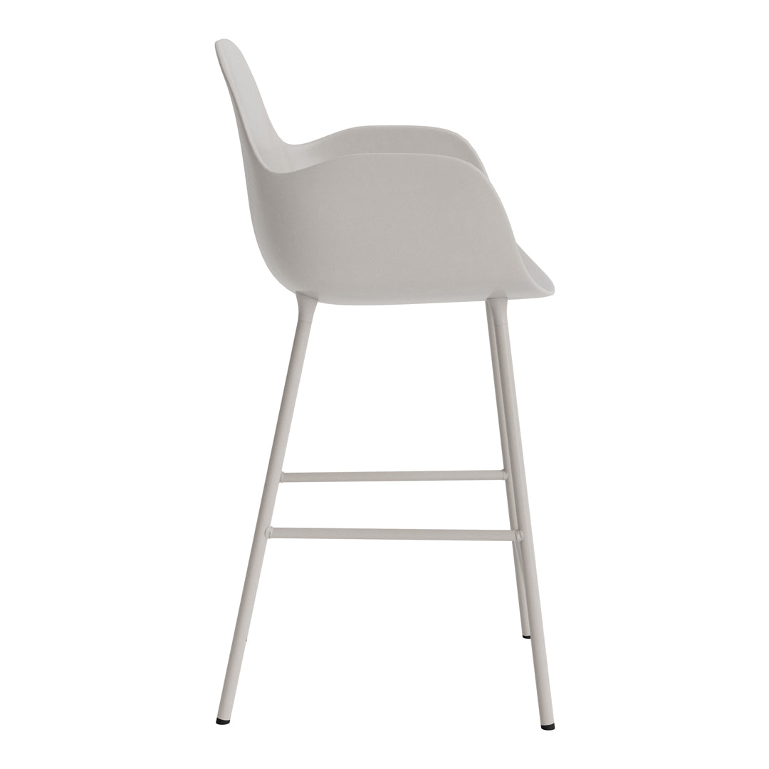 Modern Form Counter Armchair - Stylish Bar Stool for Kitchen Island, Breakfast Nook & Home Bar - Adjustable Height & Comfortable Seating for Dining & Entertaining