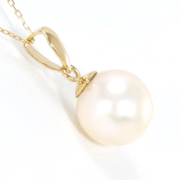 18K Yellow Gold Pearl Necklace for Women - Elegant & Timeless Jewelry Gift for Wedding, Anniversary & Special Occasions