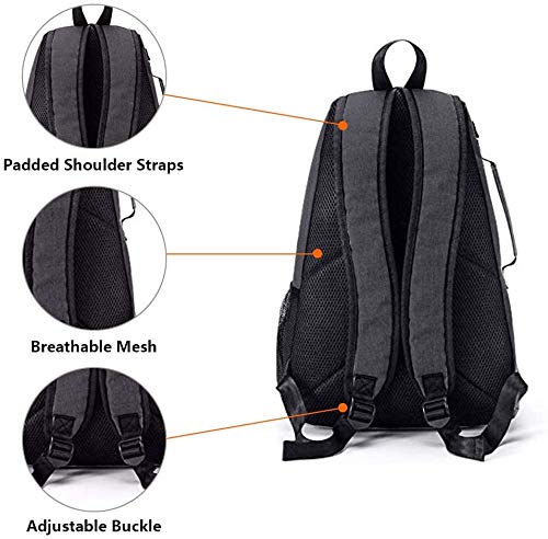 **QCWN 2 Tennis Backpack for Men & Women – Durable Waterproof Racquet Bag for Tennis, Pickleball & Badminton – Holds Rackets, Balls & Paddles – Perfect for Courts, Gyms & Travel**