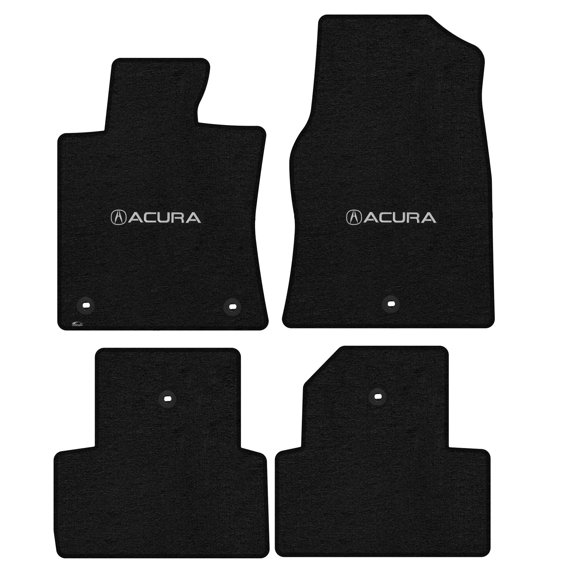 Premium Custom-Fit Carpeted Floor Mats for Acura TL 2012-2014 - Luxury Car Floor Liners (Charcoal, Front & Rear Set, No AWD) - Perfect for Daily Commutes, Road Trips & Vehicle Protection