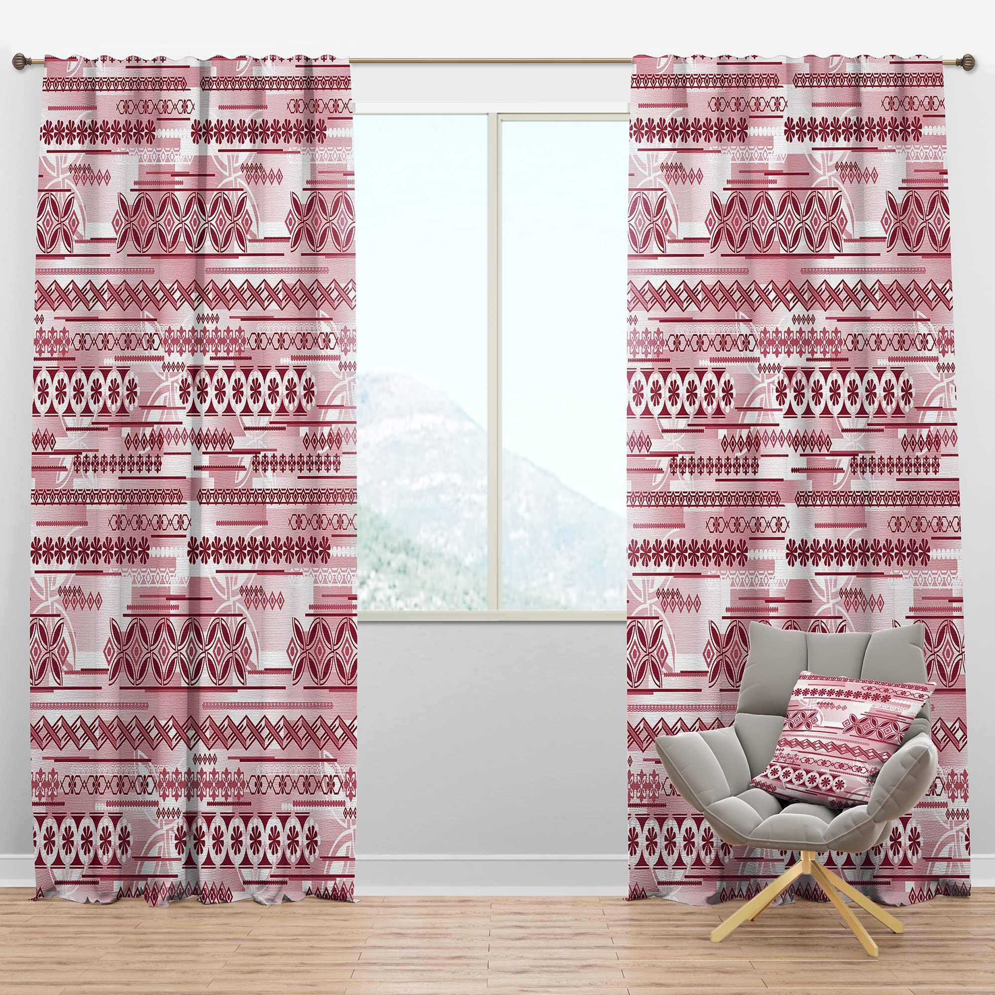 DesignQ Blackout Curtains with Irregular Pattern - Thermal Insulated Single Panel (52x84 inches) for Bedroom & Living Room - Noise Reducing & Energy Saving Window Drapes for Better Sleep & Home Decor
