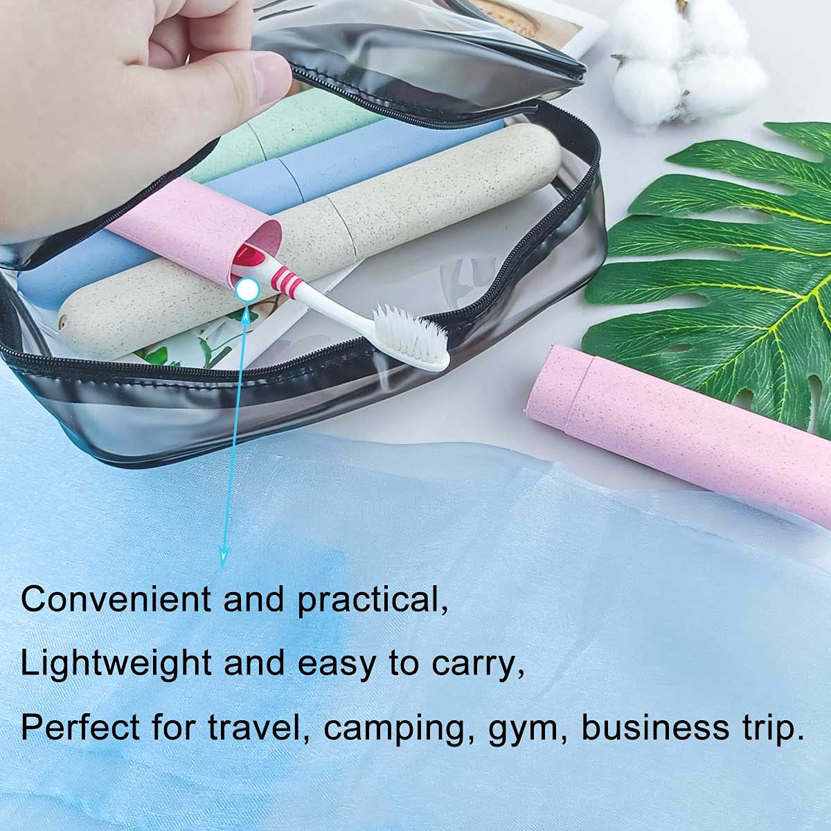 4 Pack Breathable Travel Toothbrush Holder Cases - Portable Toothbrush Cover for Camping, Business Trips, School & Home Use - Waterproof Toothbrush Storage Container for Hygiene On-The-Go