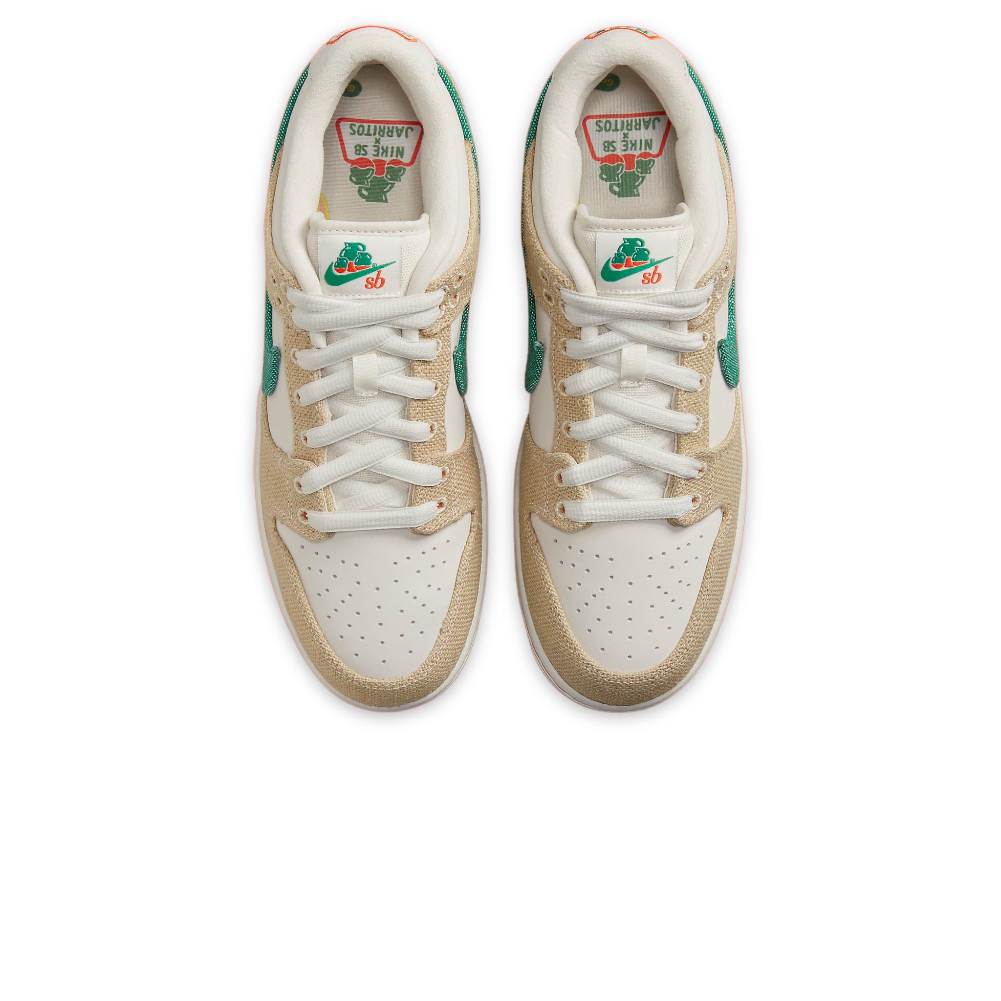Nike SB Dunk Low Green White Sneakers - Jarritos Collaboration - Comfortable Skate Shoes for Men & Women - Perfect for Streetwear, Skateboarding & Casual Wear