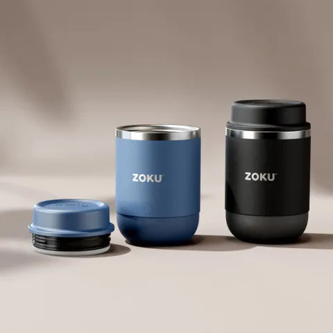 Zoku Insulated Food Jar - Large 475ml Stainless Steel Thermos for Hot & Cold Meals | Perfect for Office Lunch, School, Camping & Travel