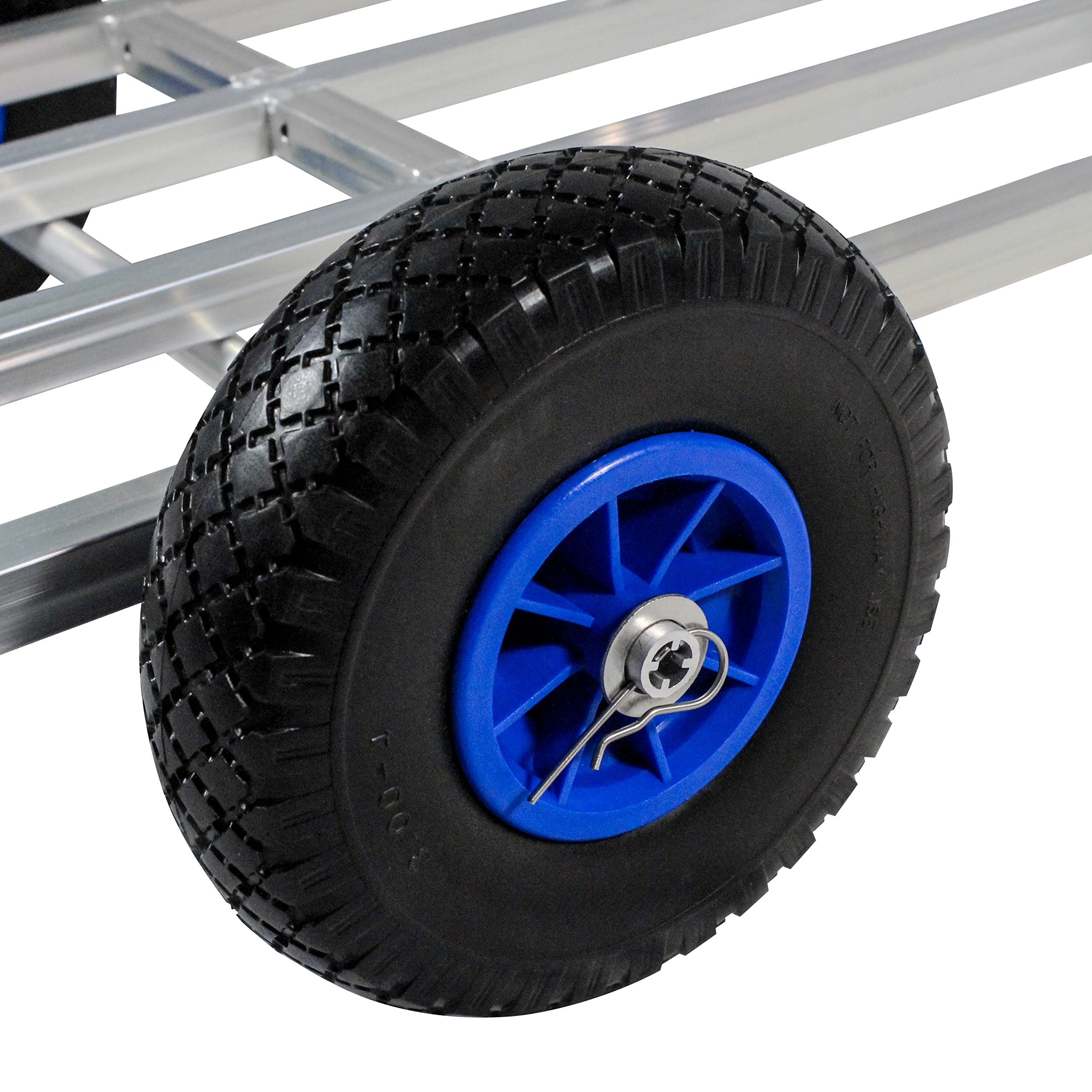 Heavy Duty Fishing Beach Pier Cart with Large Wheels - All Terrain Beach Wagon for Sand, Gravel & Shoreline - Perfect for Fishing Gear, Coolers & Beach Accessories