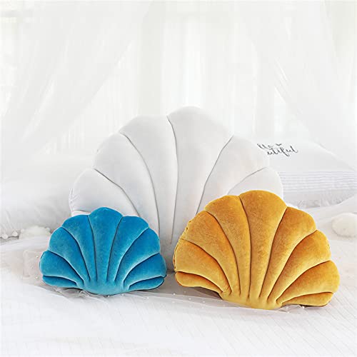 Fay Bless Seashell Decorative Throw Pillows - Navy Blue Medium Size for Couch, Bed & Outdoor Patio Furniture | Coastal Home Decor & Beach House Accent