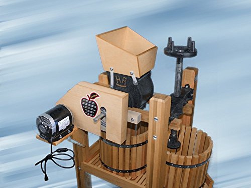 American Harvester Cider Mill & Wine Press Complete Kit - Double-Tub Fruit Press with Motor for Apple Cider, Grape Wine & Juice Making - Perfect for Home Brewing, Farm Use & DIY Beverage Production