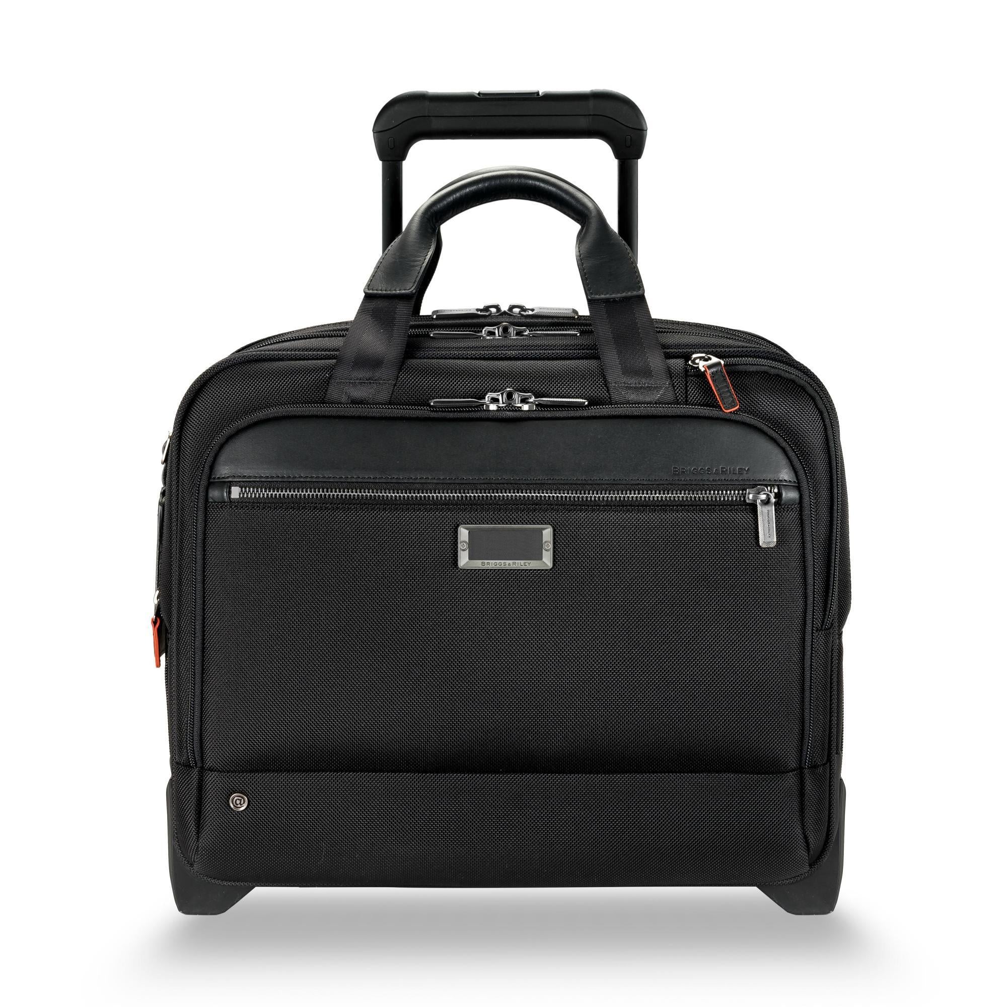 Briggs & Riley @Work Medium 2-Wheel Expandable Business Briefcase - Perfect for Business Travel, Office Commute & Professional Work Essentials