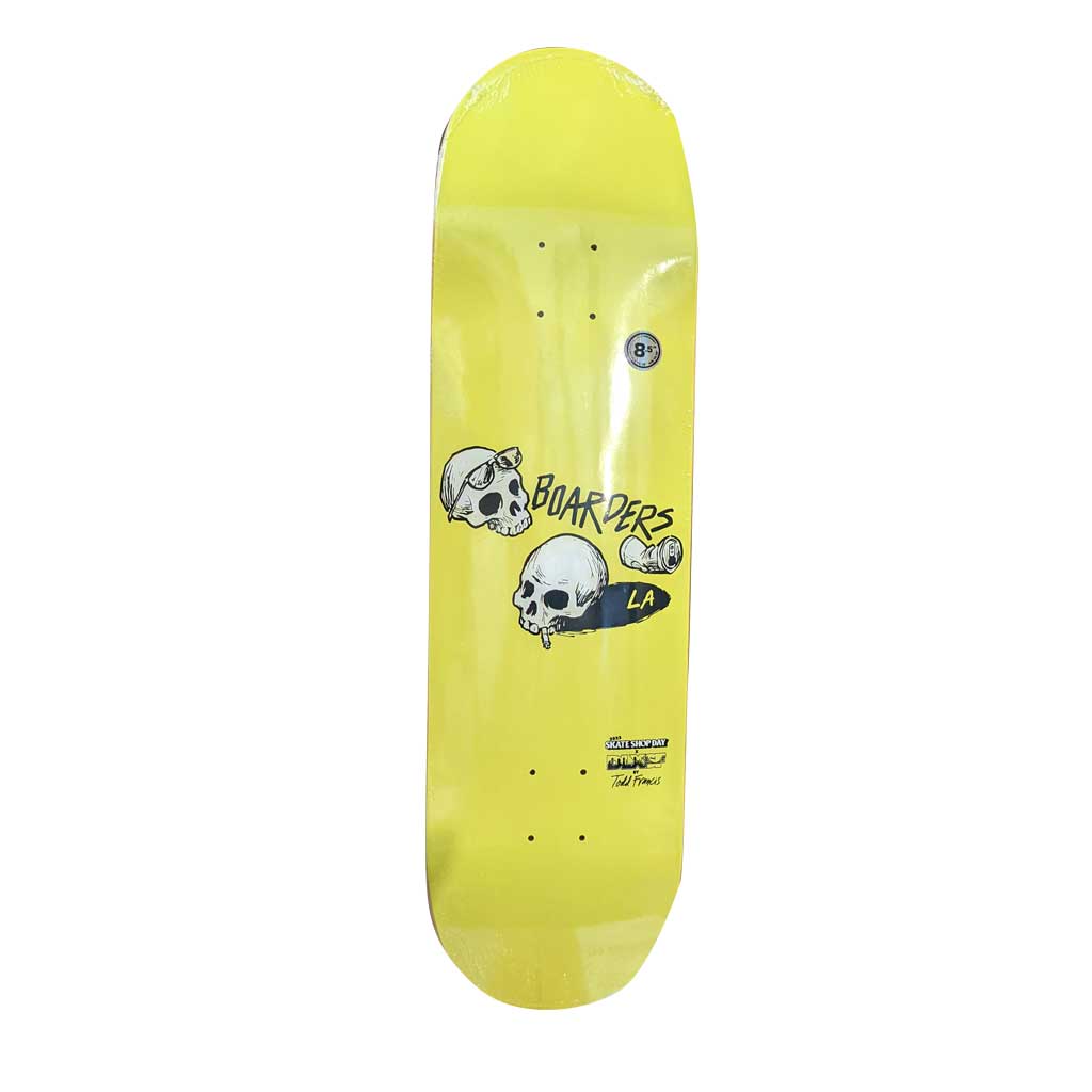 Todd Francis Yellow Skateboard Deck - Premium Quality for Street & Park Skating | Perfect for Skaters & Collectors