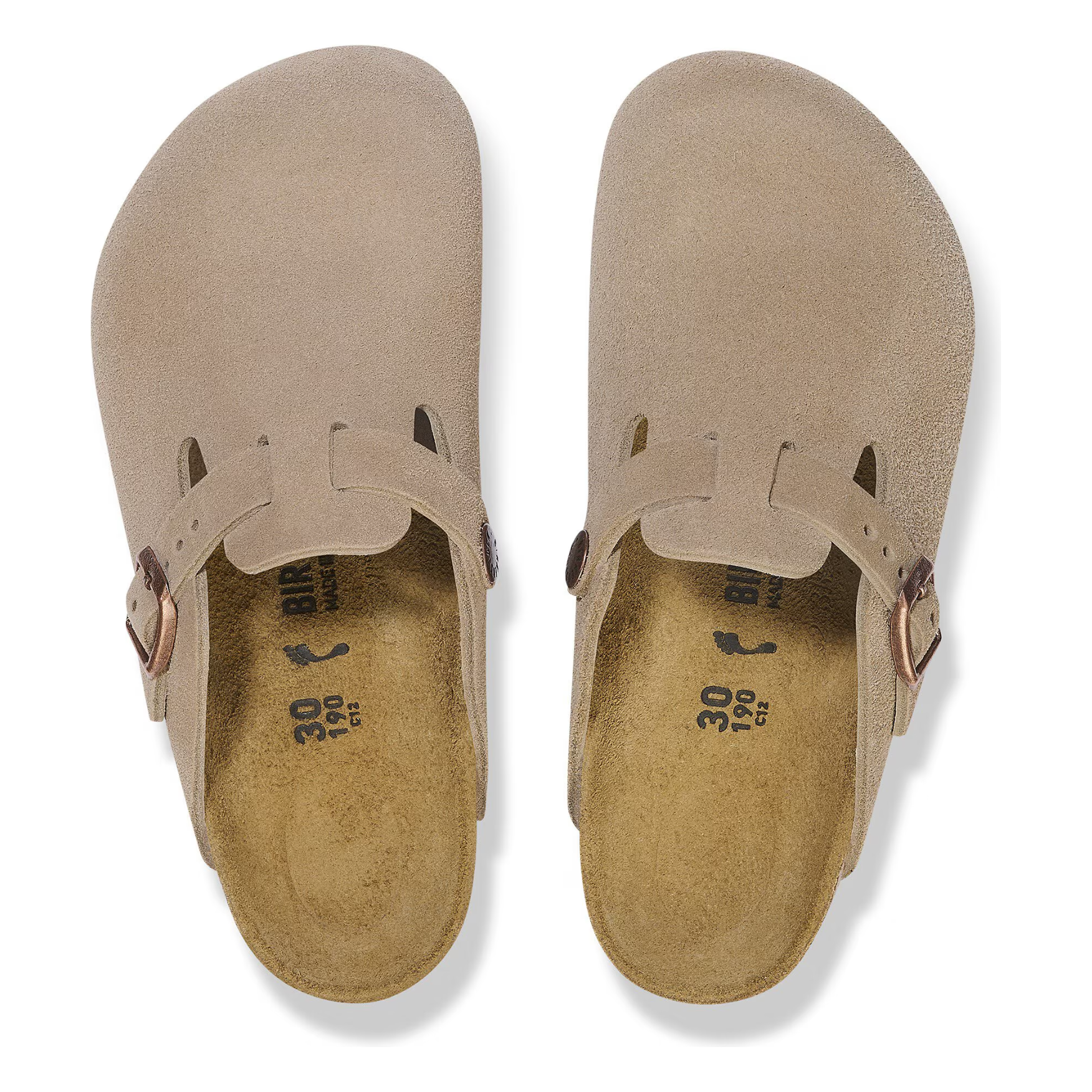 Birkenstock Boston Kids Suede Leather Clogs in Taupe - Comfortable & Durable Footwear for School, Play & Everyday Wear