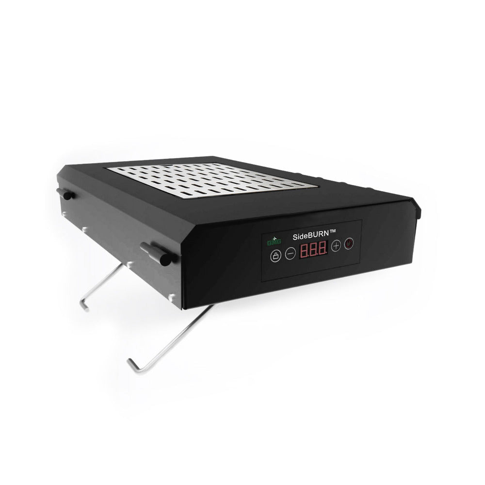 Green Mountain Grills Sideburn Accessory for Ledge & Peak Prime Pellet Grills - Perfect for Outdoor BBQ, Camping, and Backyard Cooking