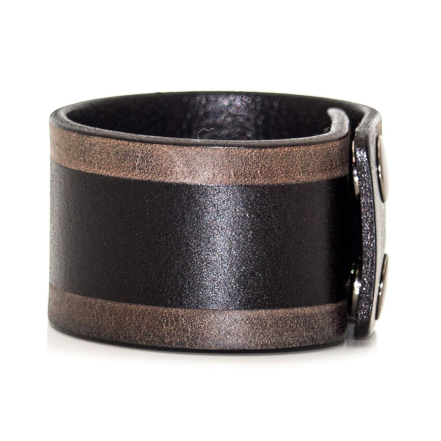 Punk Rock Adjustable Snap Wristband - Faux Leather Arm Cuff Bracelet with Print Pattern | Edgy Fashion Accessory for Concerts, Festivals & Gothic Style Outfits