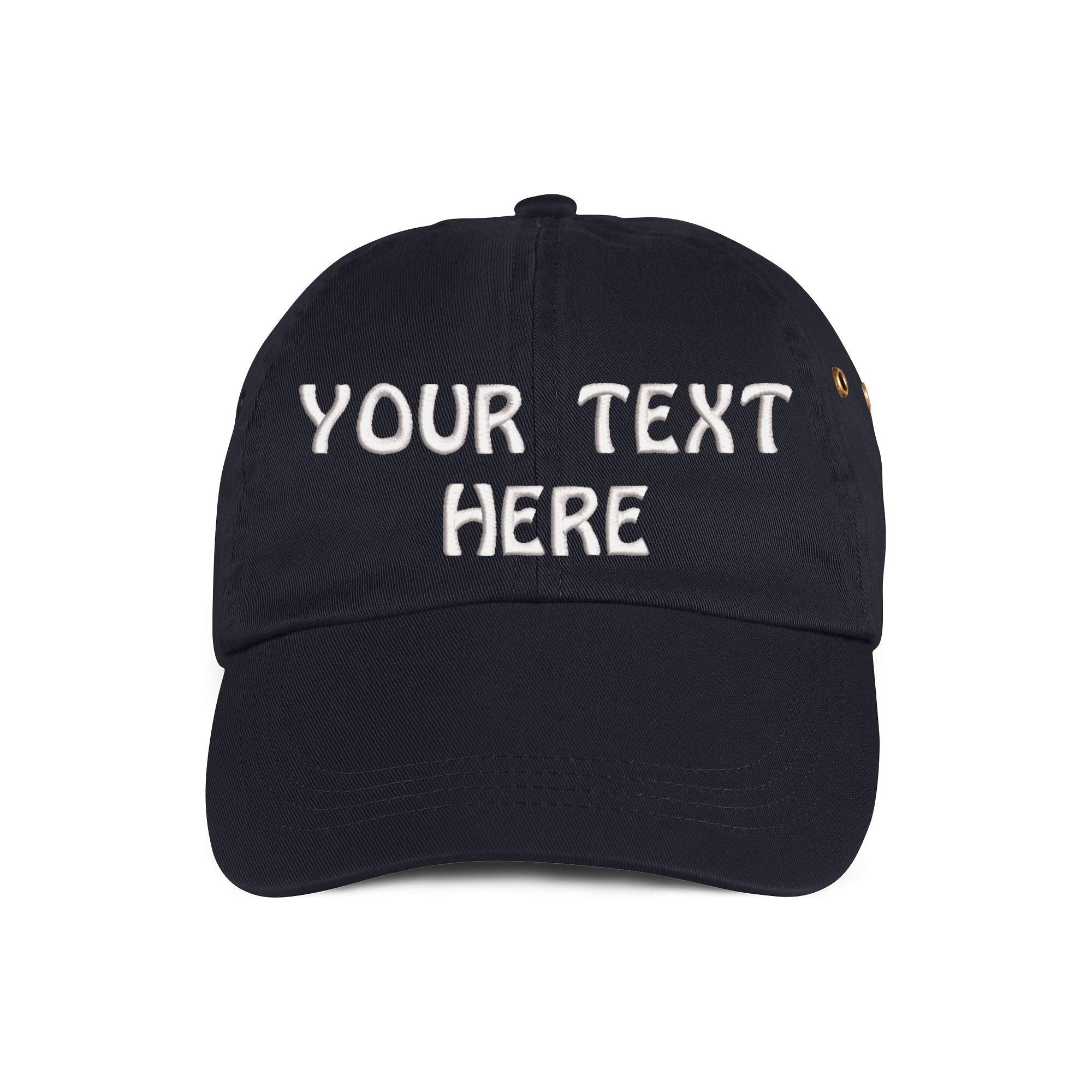 Custom Embroidered Personalized Text Cotton Baseball Cap for Men & Women - Soft Dad Hat with Your Own Design - Perfect for Sports, Outdoor Activities & Casual Wear