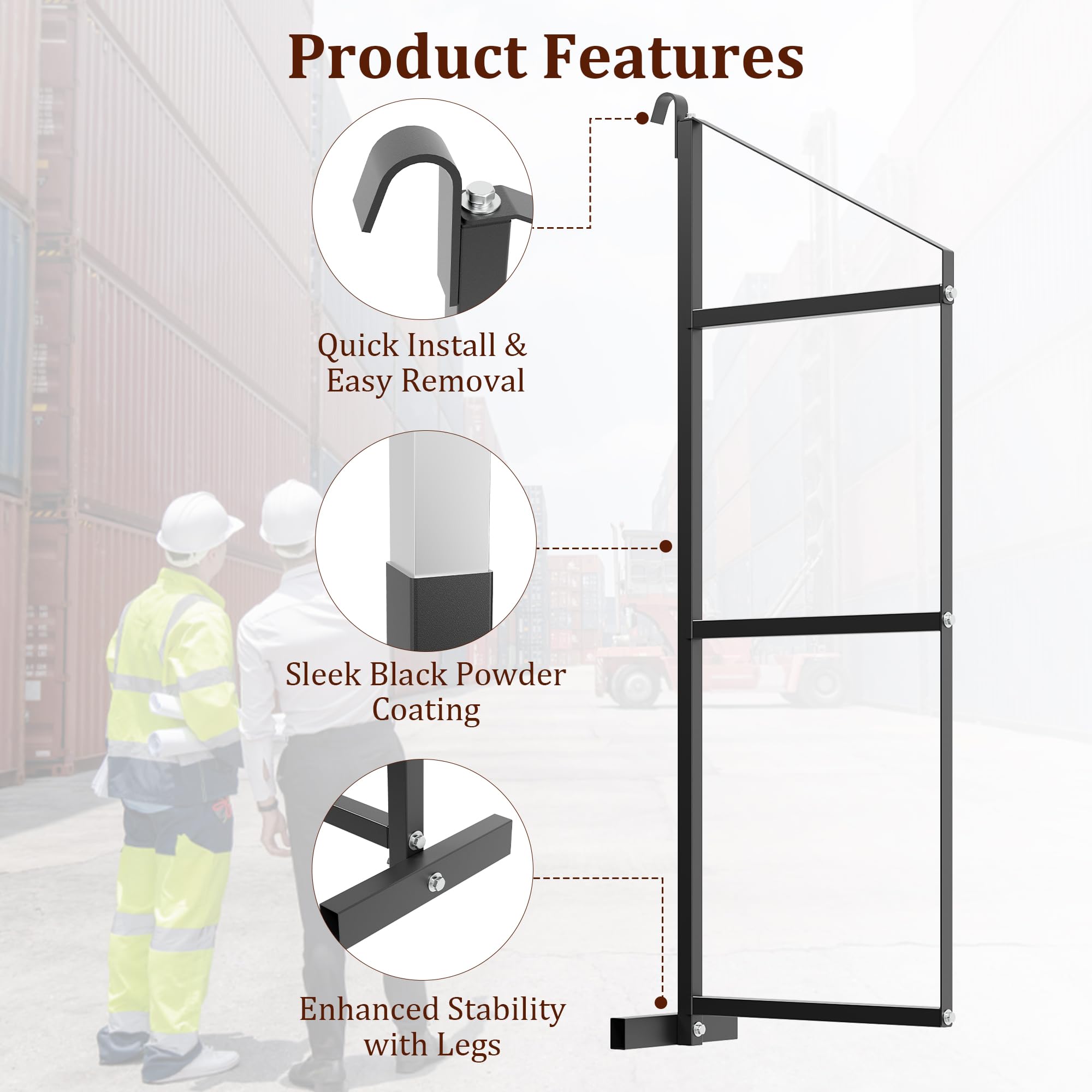GARVEE 2-Pack Heavy Duty Shipping Container Shelving Brackets - 3 Tier 22