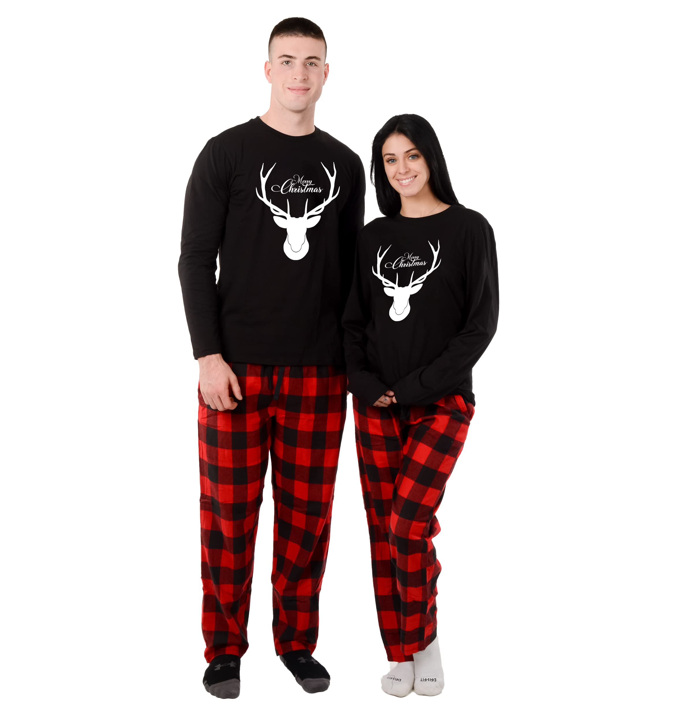 Buffalo Plaid Matching Pajama Sets for Couples & Family - Holiday Sleepwear for Christmas & Cozy Nights
